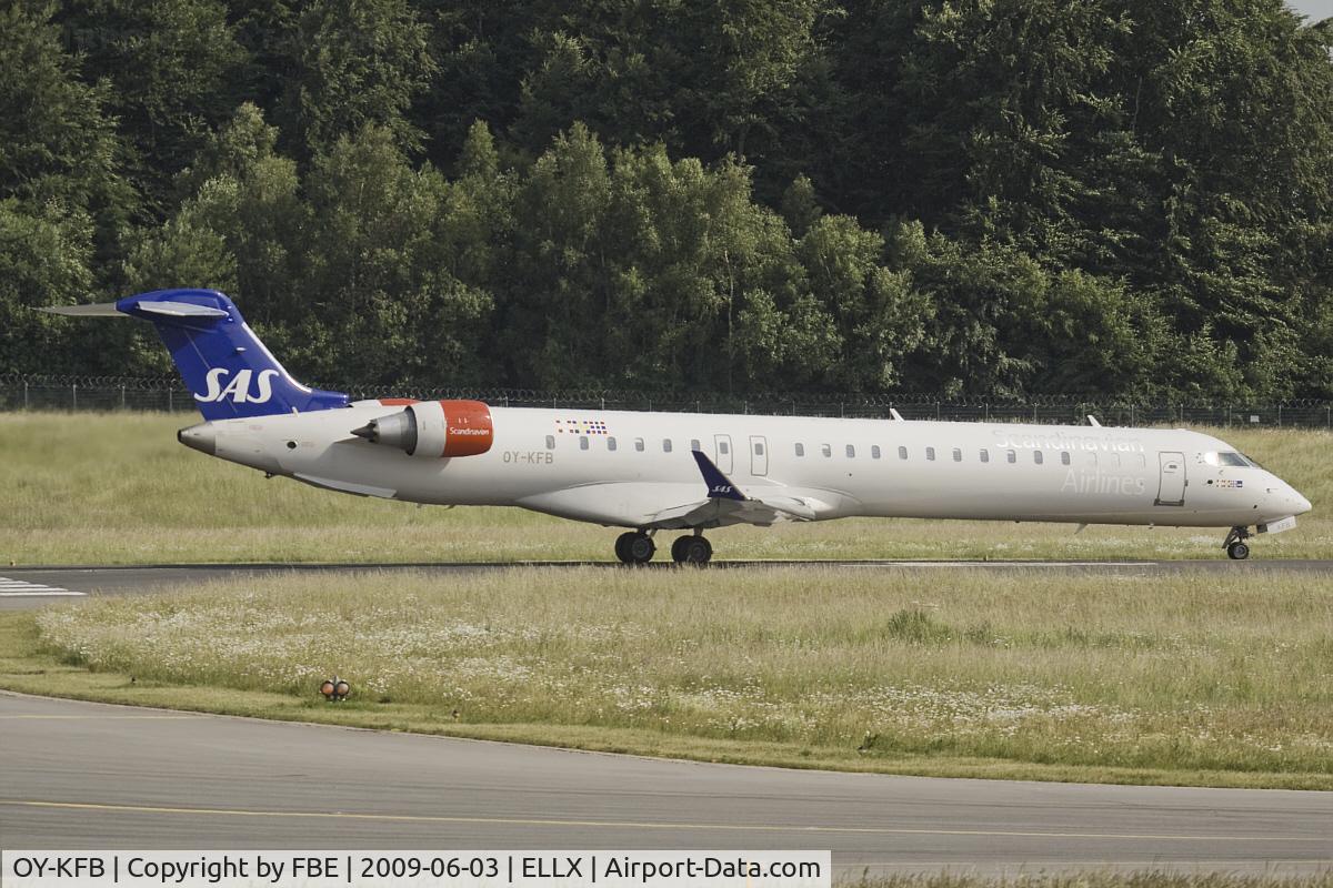 OY-KFB, 2008 Bombardier CRJ-900 (CL-600-2D24) C/N 15211, SAS CRJ-900 returns to Copenhagen