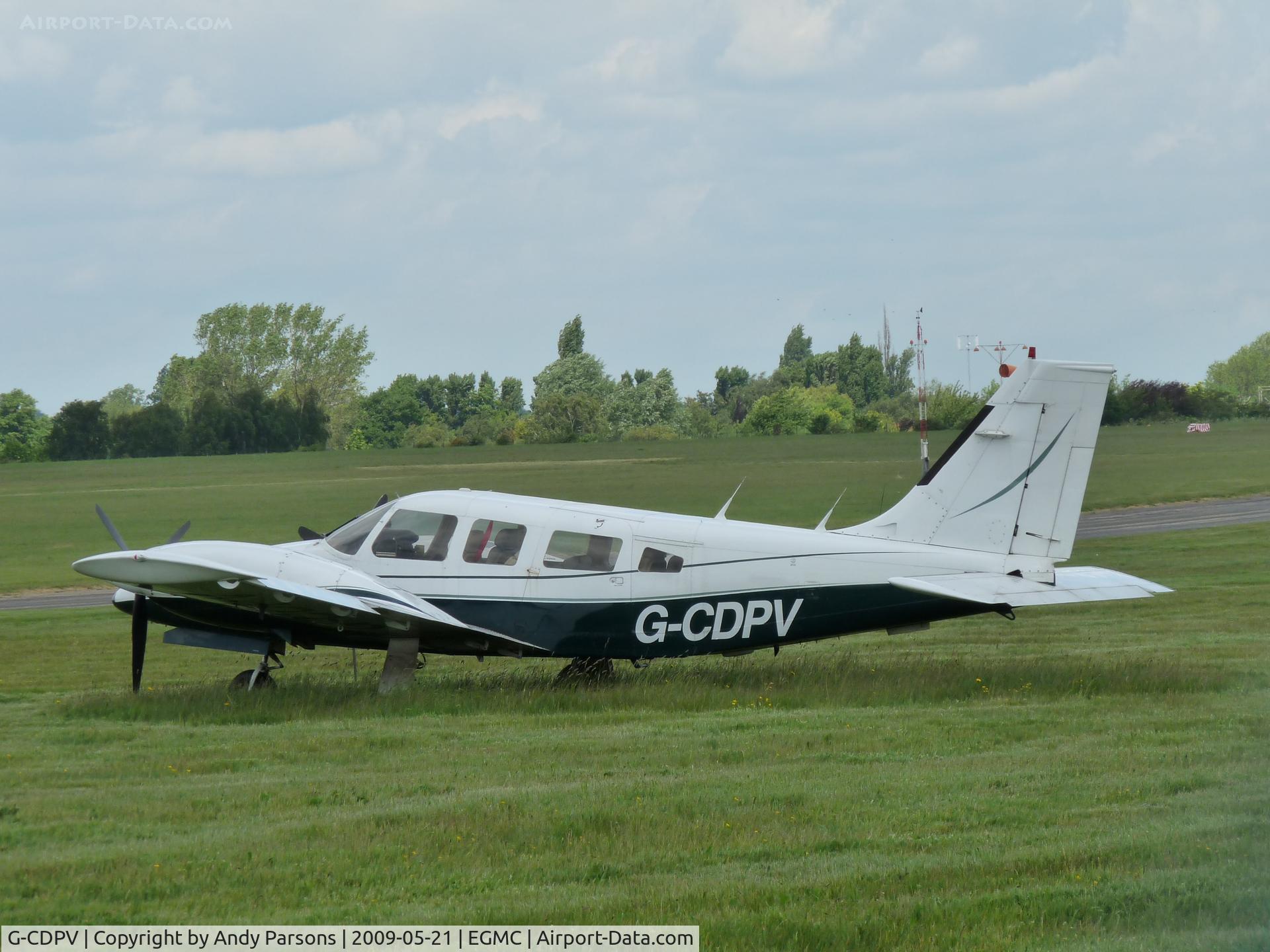 G-CDPV, 1980 Piper PA-34-200T Seneca II C/N 34-8070086, At Southend