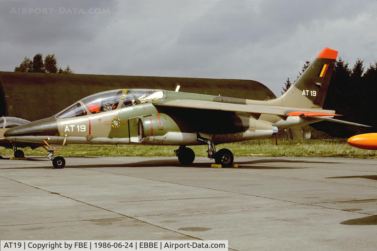 AT19, Dassault-Dornier Alpha Jet 1B C/N B19/1071, Belgian Air Force Alpha Jet Trainer
