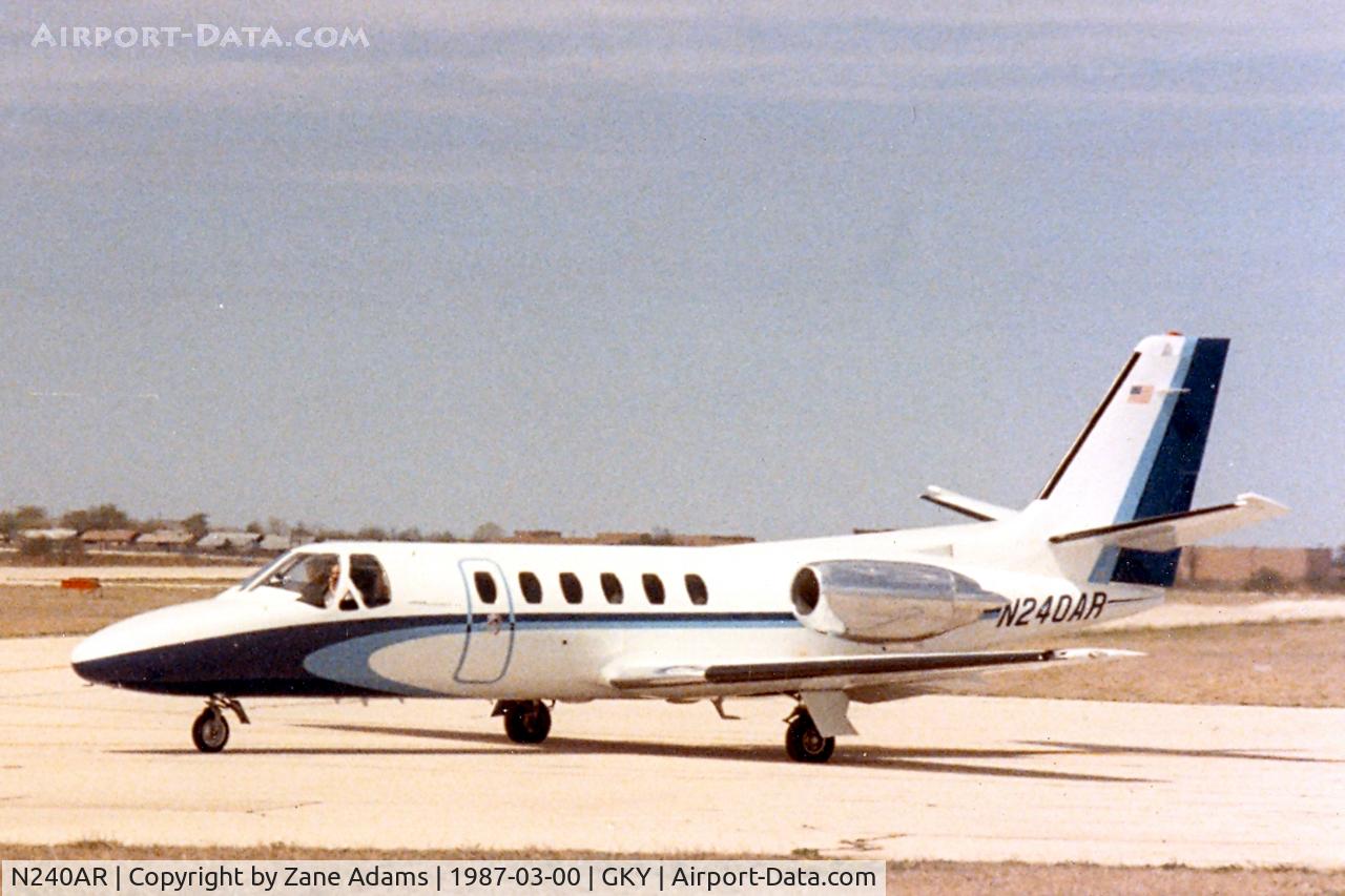 N240AR, 1980 Cessna 550 Citation II C/N 550-0216, At Arlington Municipal Airport