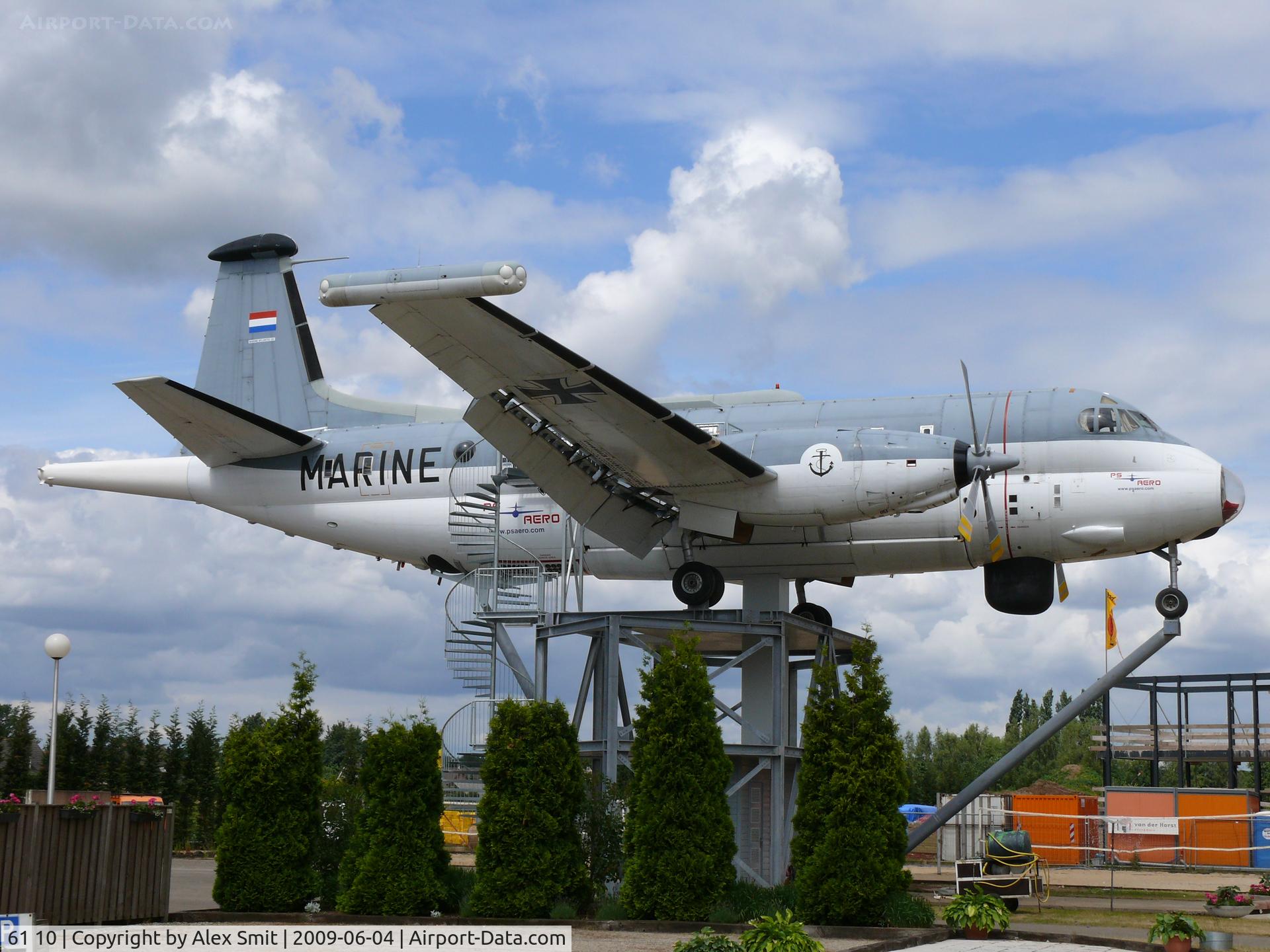 61 10, 1967 Breguet 1150 Atlantic C/N 20, Breguet Br1150 Atlantic ex 61+10 German Navy (Bundesmarine) is now preserved as an exclusive hotelroom at Fitland in Mill (PH)