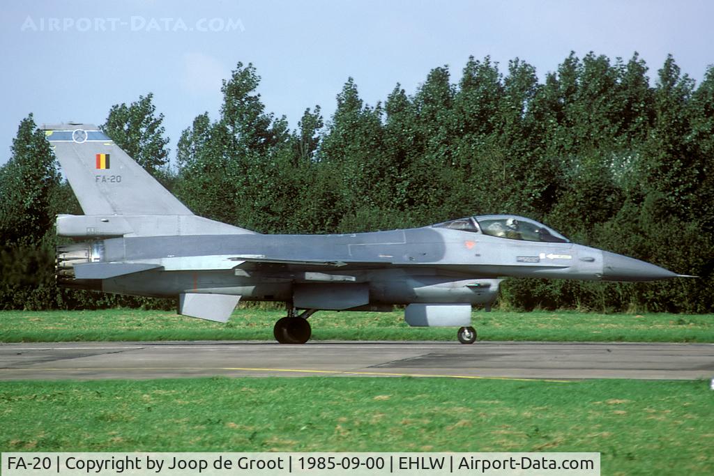 FA-20, SABCA F-16A Fighting Falcon C/N 6H-20, Participant of the 1985 Tacpol exercise.