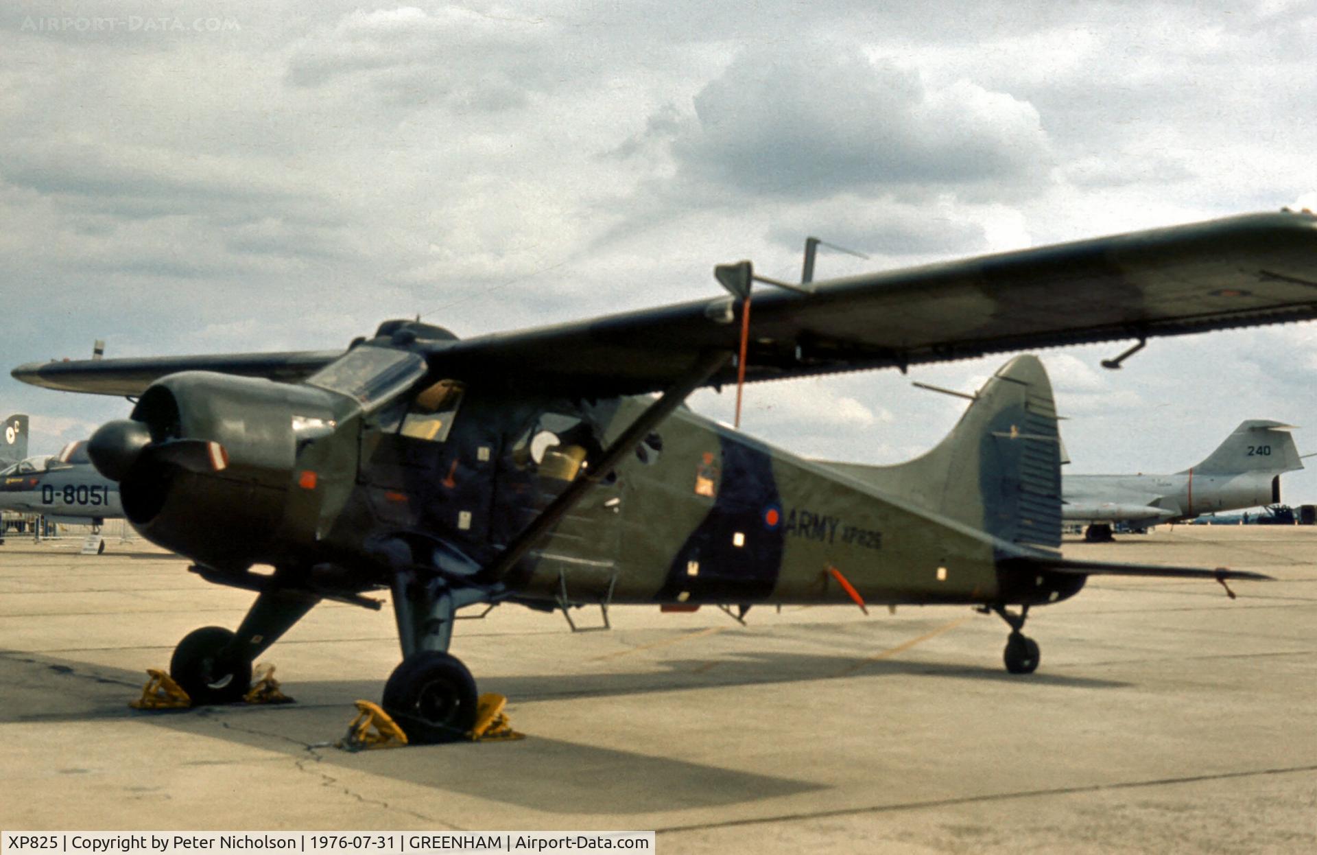 XP825, 1961 De Havilland Canada Beaver AL1 C/N 1491, Beaver AL.1 of 6 Flight at the 1976 Intnl Air Tattoo at RAF Greenham Common.