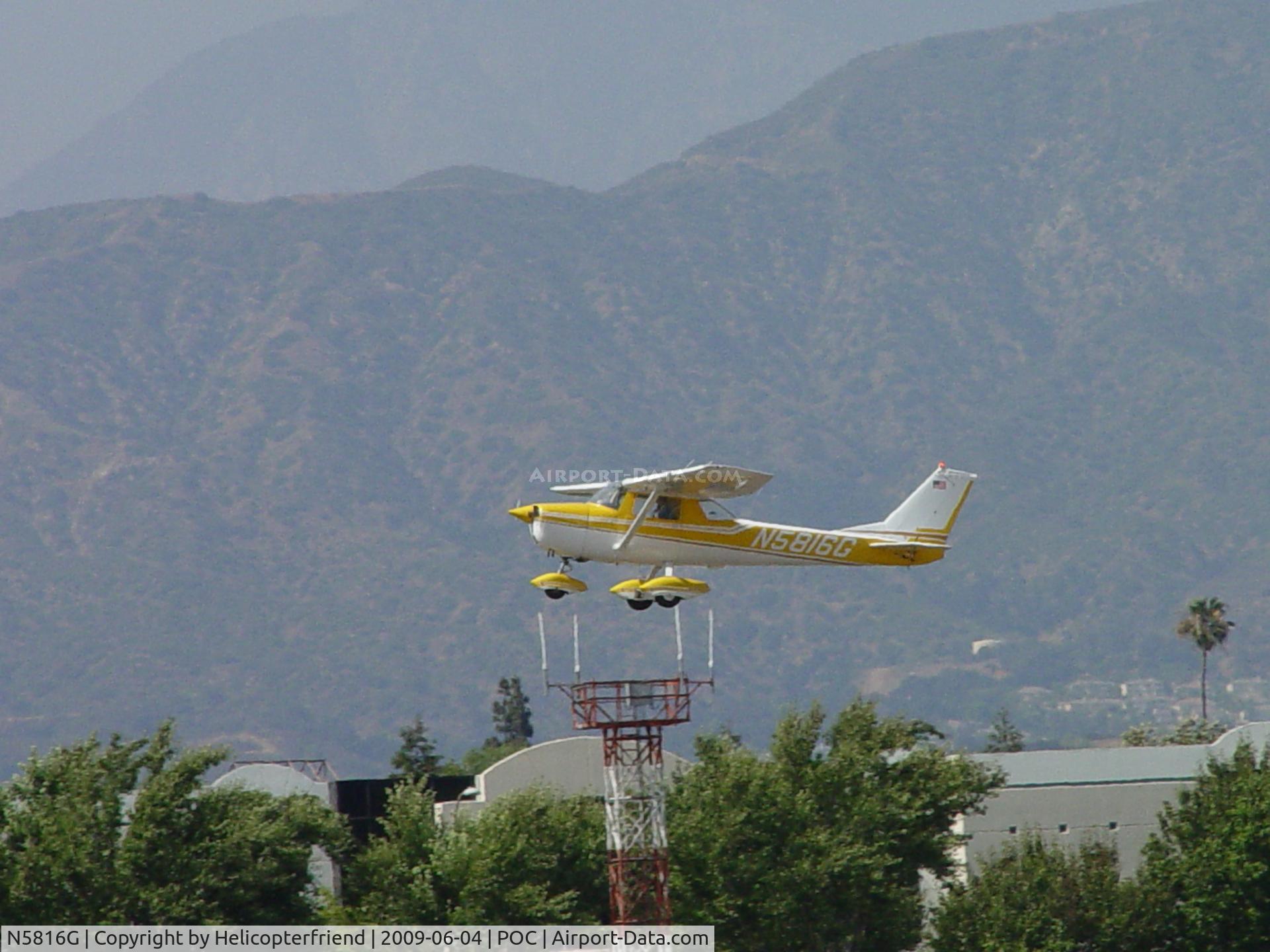N5816G, 1969 Cessna 150K C/N 15071316, Airbourne westbound from Brackett
