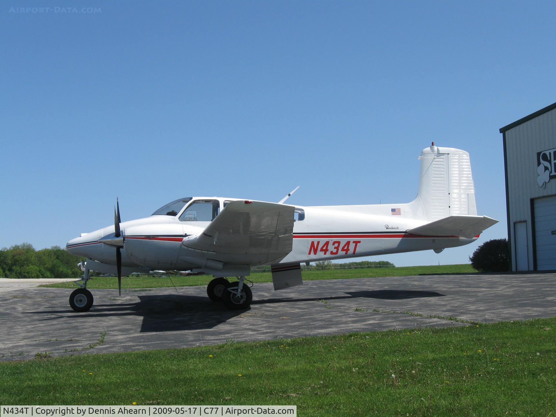 N434T, 1960 Beech D50E Twin Bonanza C/N DH-306, Poplar Grove, IL