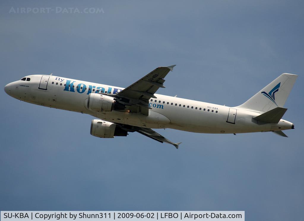 SU-KBA, 1998 Airbus A320-214 C/N 937, Take off rwy 32R