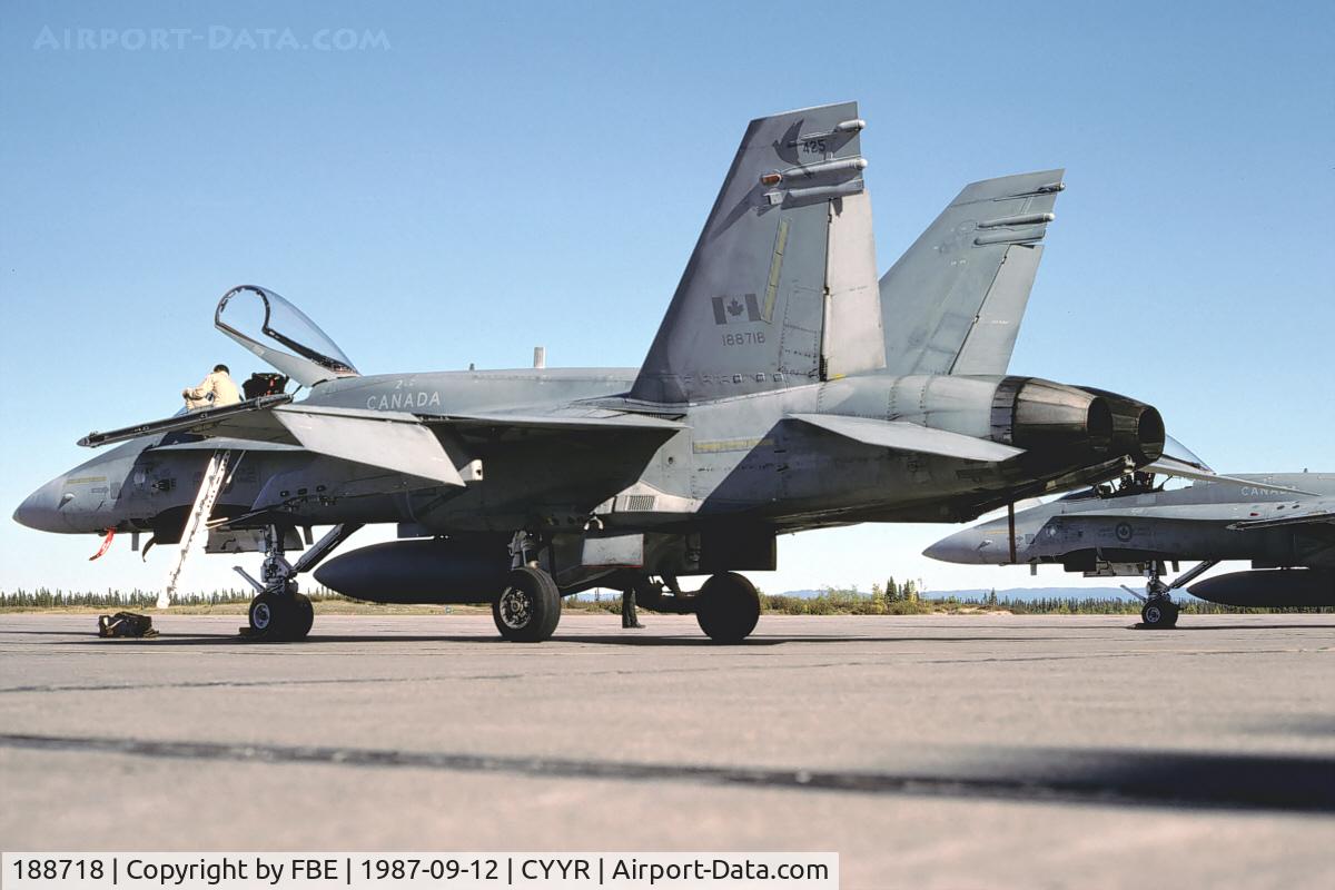 188718, McDonnell Douglas CF-188A Hornet C/N 0173/A135, CF-18A at Goose Bay