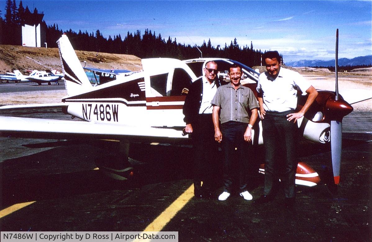 N7486W, 1963 Piper PA-28-180 C/N 28-1396, cherokee 180 at Tahoe
