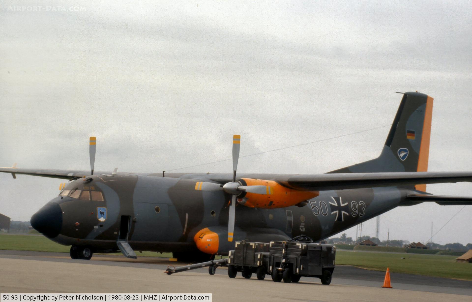 50 93, Transall C-160D C/N D130, C-160D Transall of LTG-61 at the 1980 Mildenhall Air Fete.