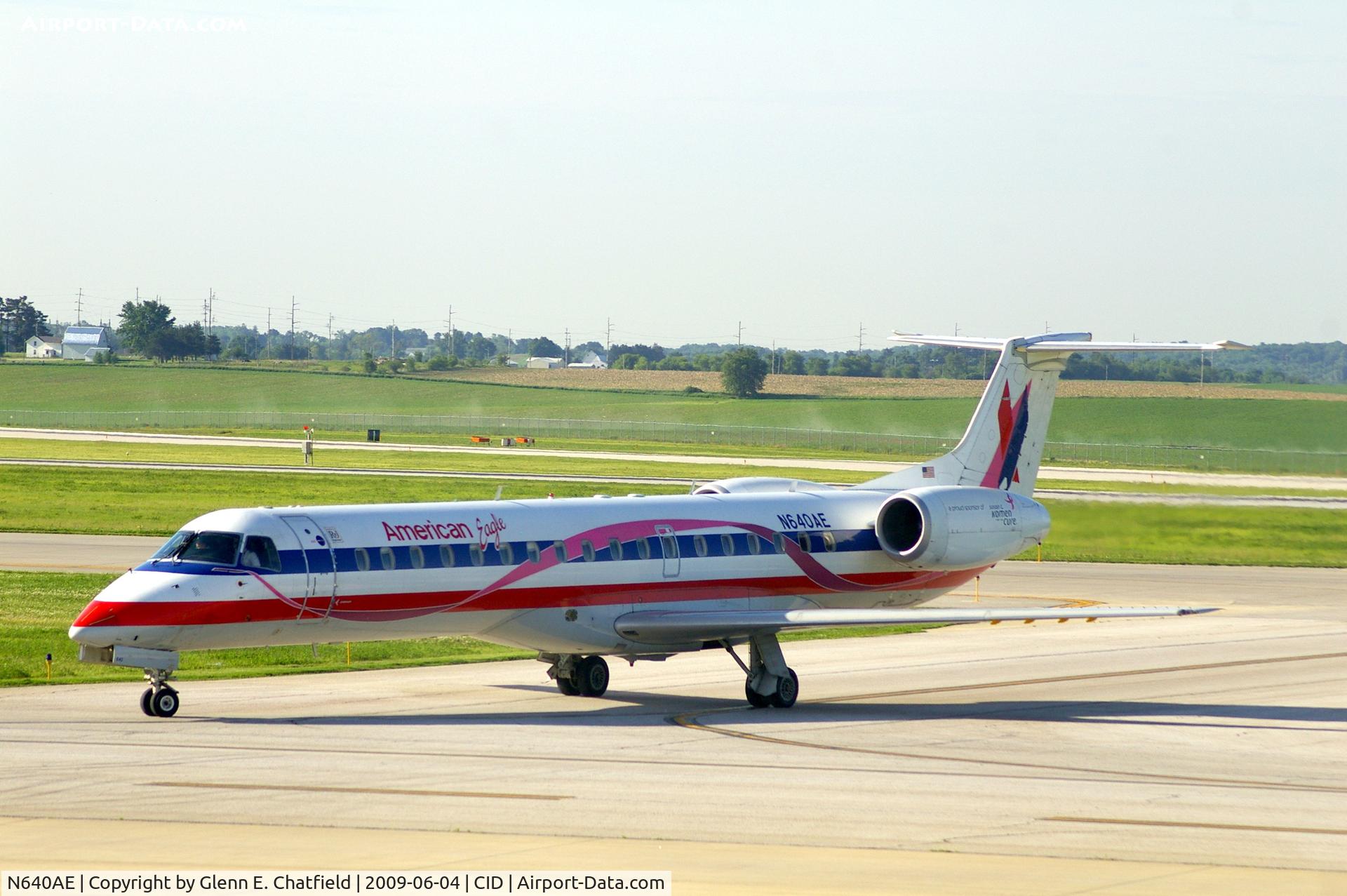 N640AE, 1999 Embraer ERJ-145LR (EMB-145LR) C/N 145183, Taxiing from Alpha 4 to the terminal