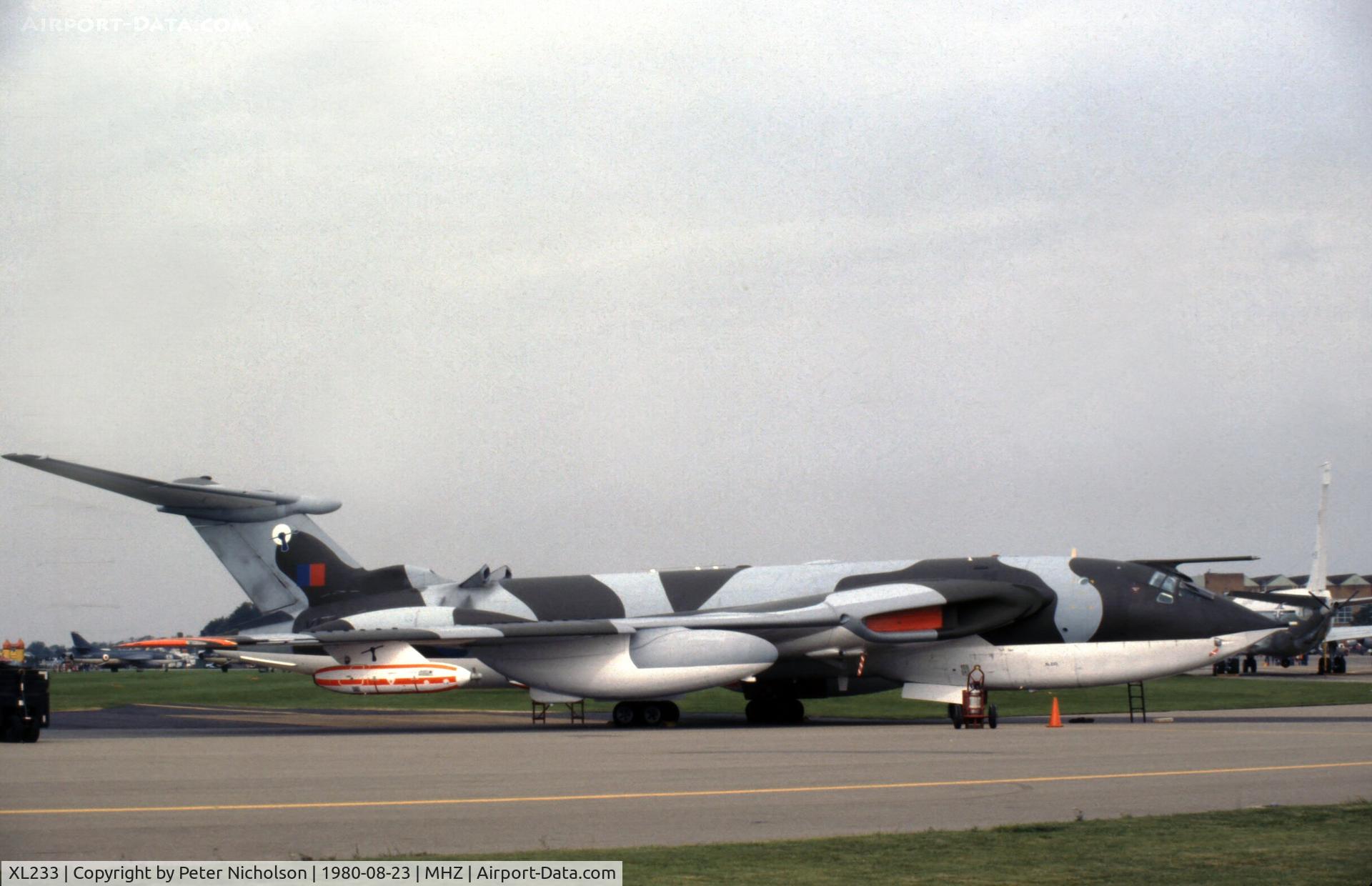 XL233, 1962 Handley Page Victor K.2 C/N HP80/78, Victor K.2 of 55 Squadron on display at the 1980 Mildenhall Air Fete.