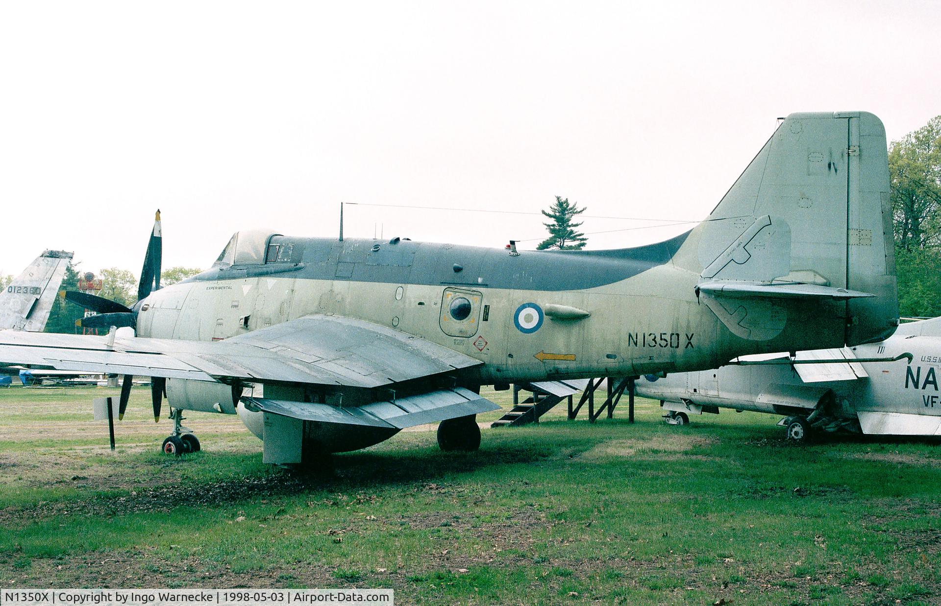 N1350X, 1960 Fairey Gannet AEW.3 C/N F9451, Fairey Gannet AEW3 at the New England Air Museum, Windsor Locks CT
