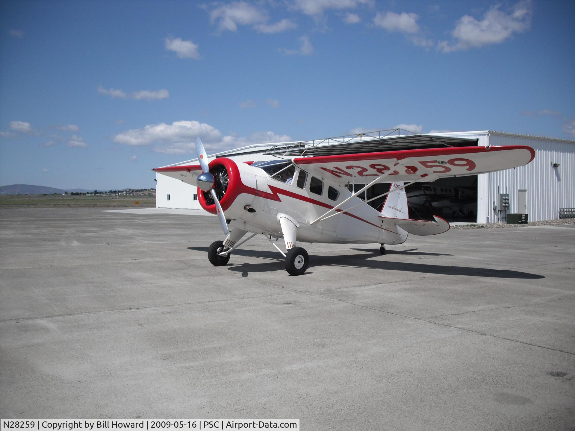 N28259, 1941 Howard Aircraft DGA-15P C/N 548, Howard DGA @ Pasco Airport 5/16/09