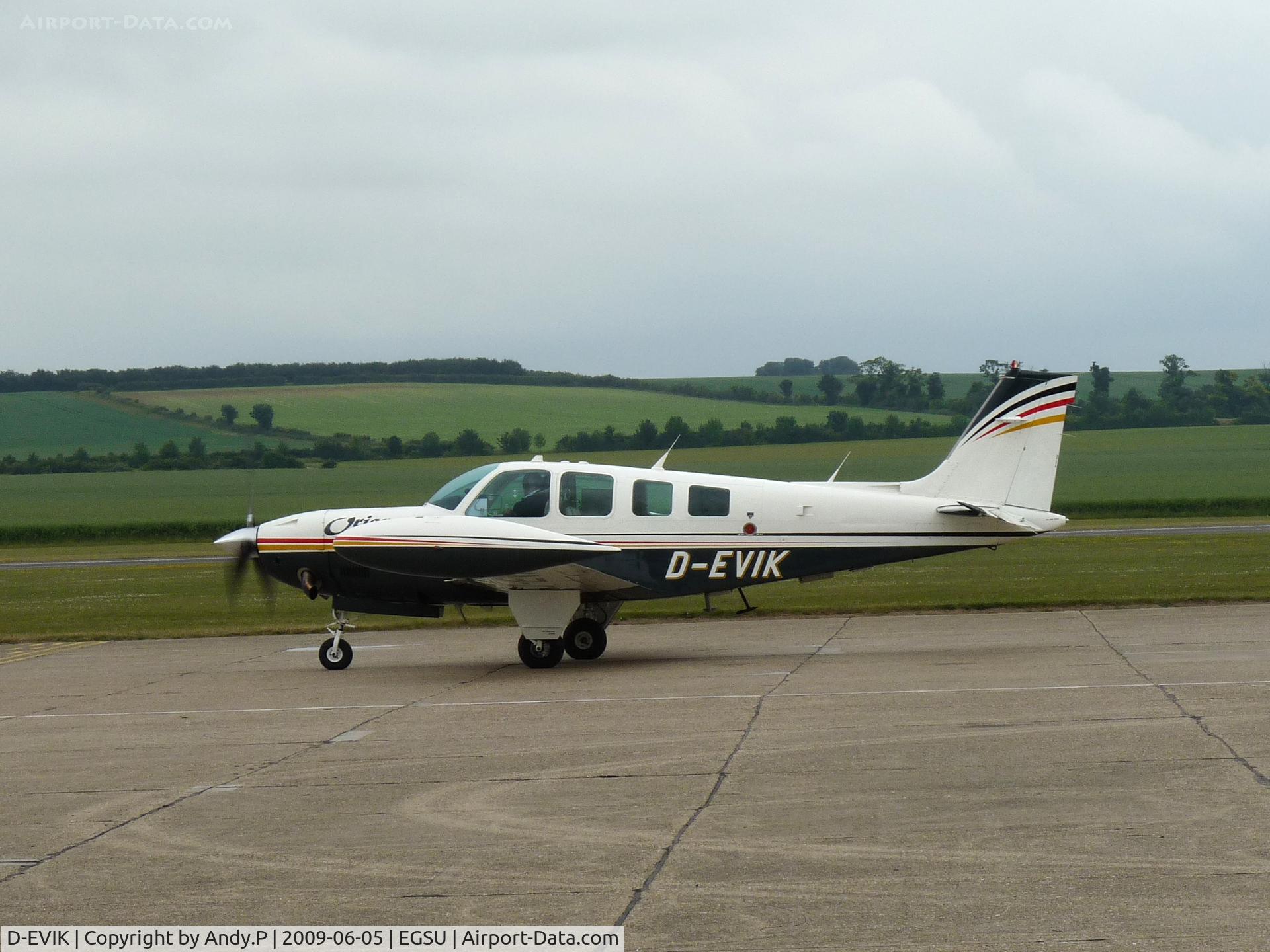 D-EVIK, Beech A36 Bonanza 36 C/N ER-2347, Note Turbine conversion