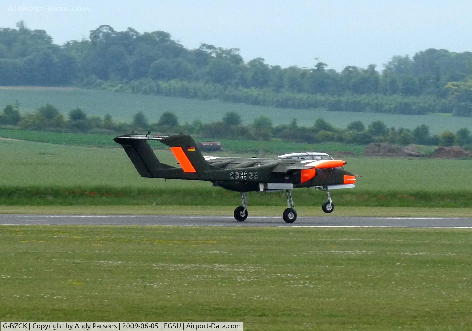 G-BZGK, 1971 North American OV-10B Bronco C/N 338-17, Arriving back at Duxford after repaint