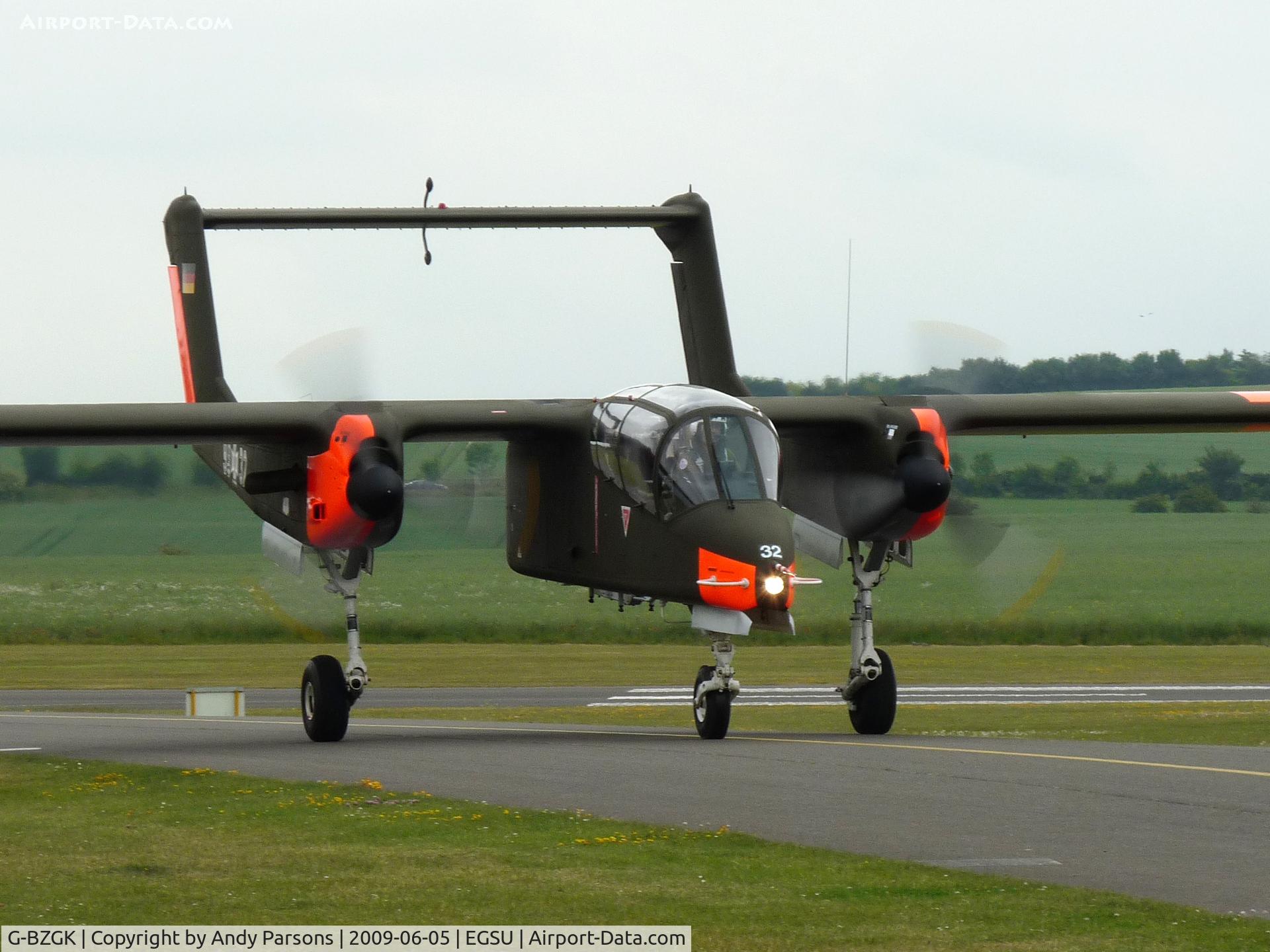 G-BZGK, 1971 North American OV-10B Bronco C/N 338-17, Another shot of new paint