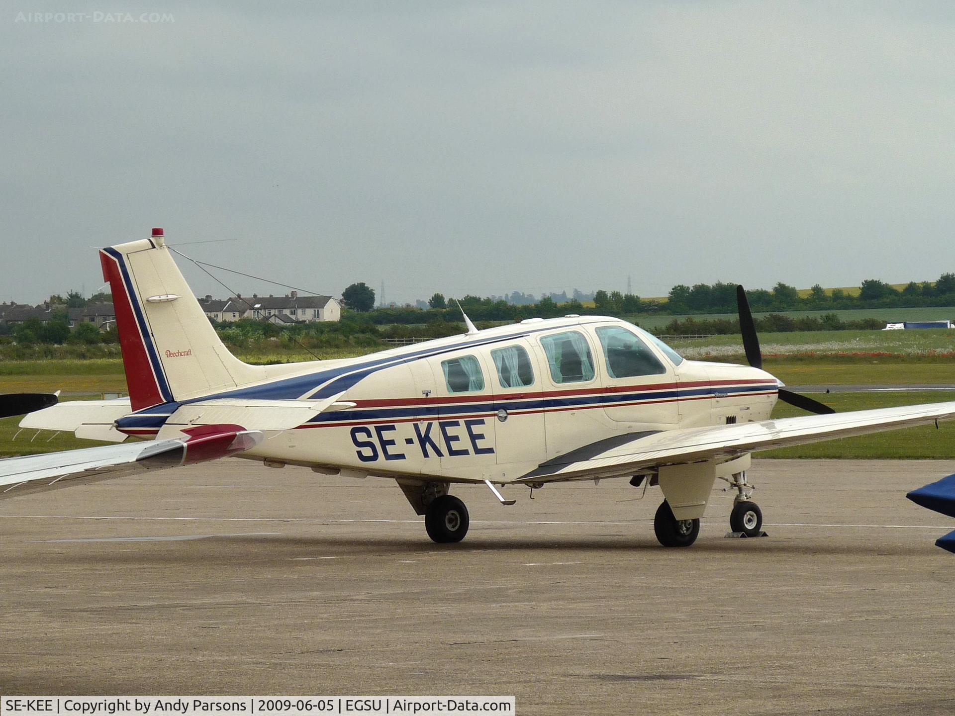 SE-KEE, 1988 Beech B36TC Bonanza C/N EA-484, One of several for the European Bonanza Soc UK tour