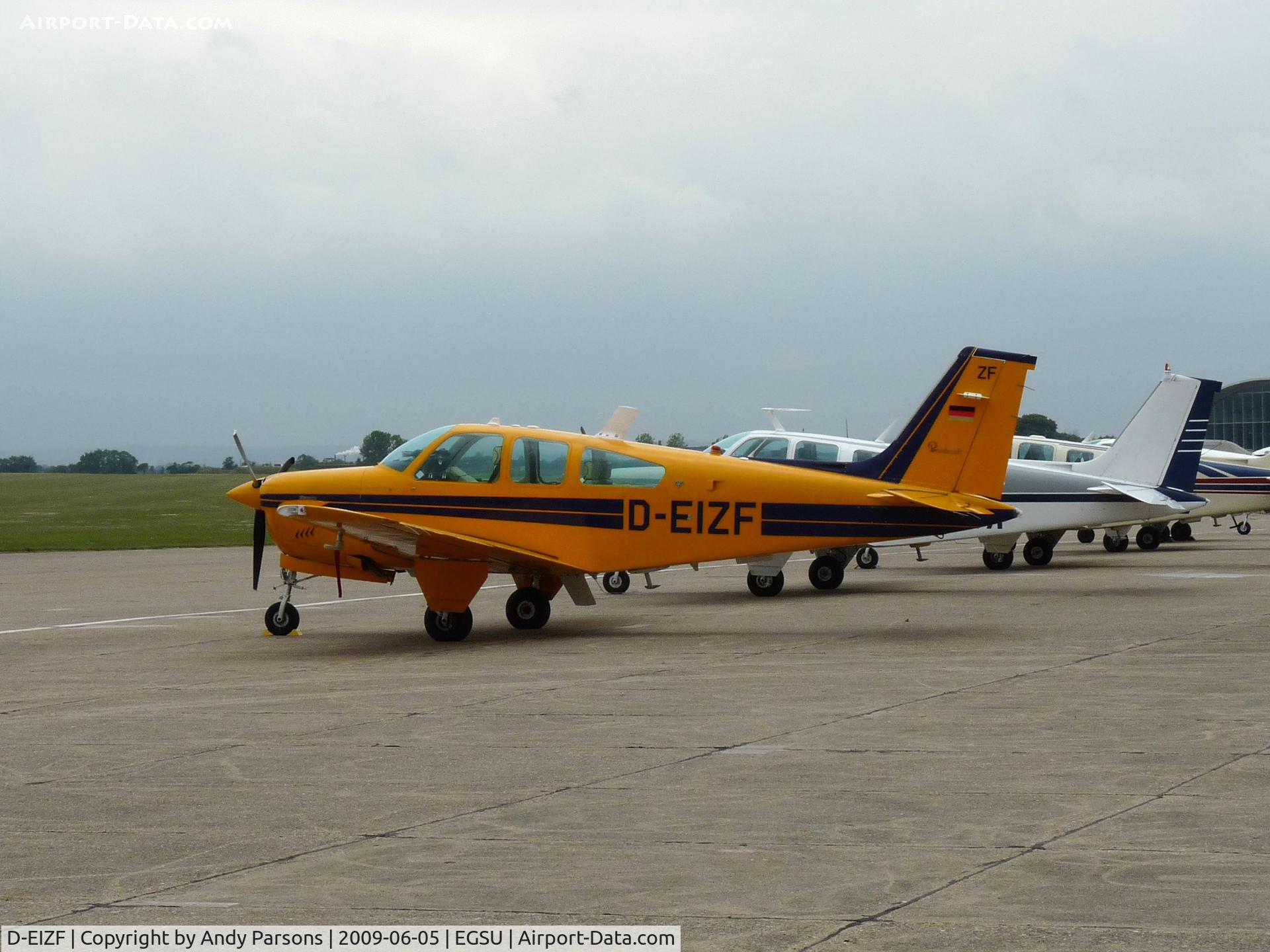 D-EIZF, Beech F33A Bonanza C/N CE-775, One of several for the European Bonanza Soc UK tour