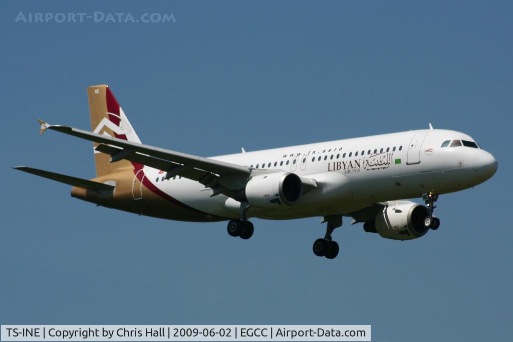 TS-INE, 1991 Airbus A320-211 C/N 222, Libyan Airlines  Airbus A320-211