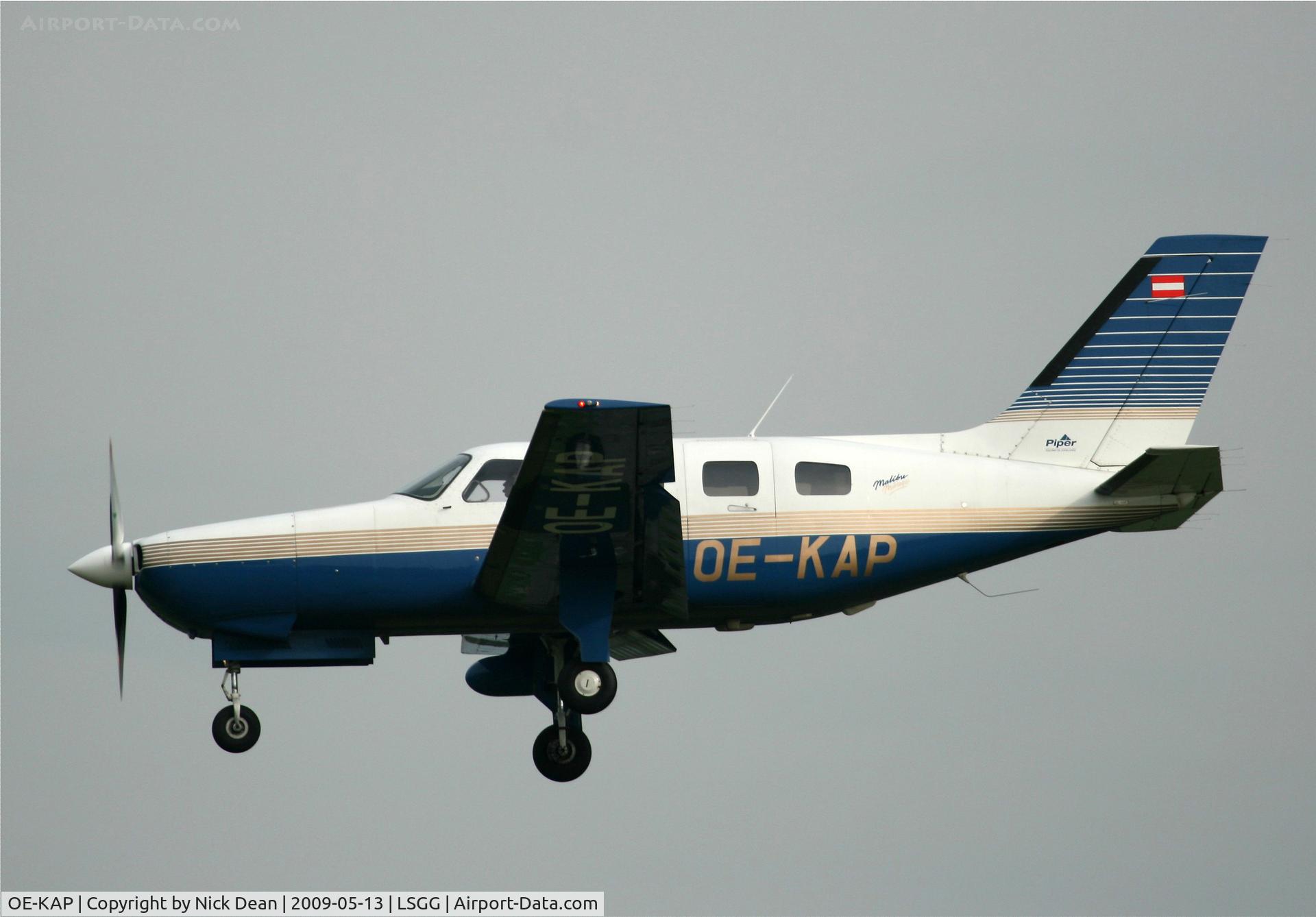 OE-KAP, Piper PA-46-350P Malibu Mirage C/N 46-36003, LSGG