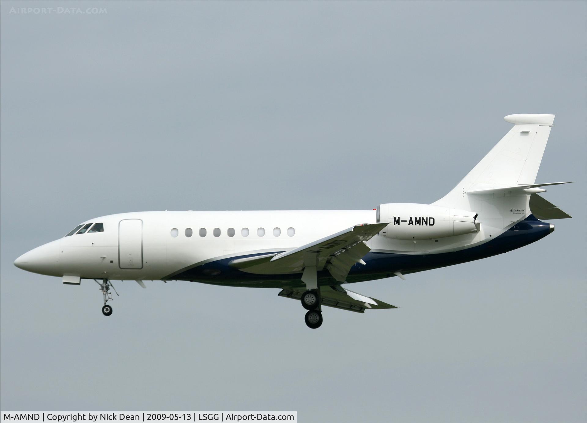 M-AMND, 2007 Dassault Falcon 2000EX C/N 114, LSGG