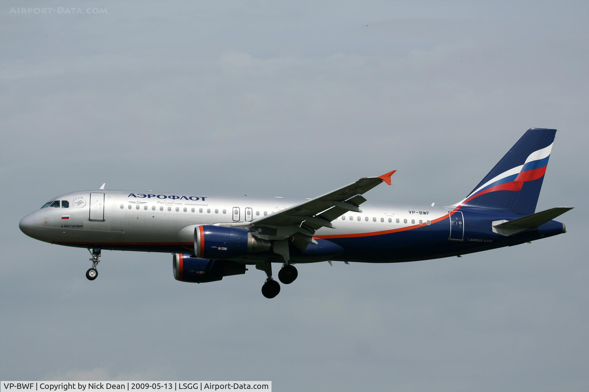 VP-BWF, 2003 Airbus A320-214 C/N 2144, LSGG