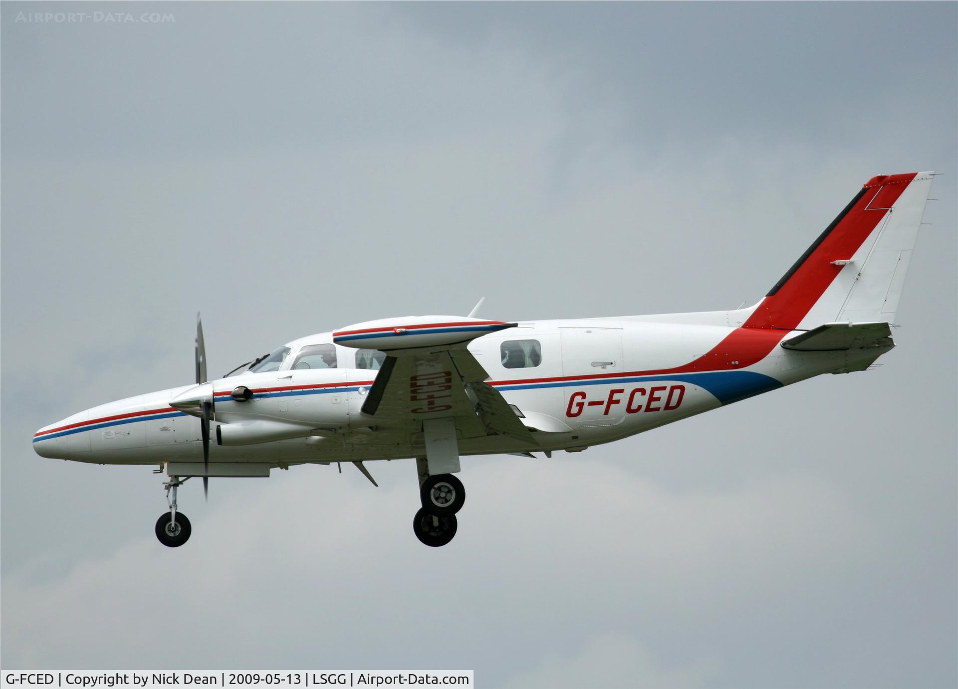 G-FCED, 1981 Piper PA-31T2-620 Cheyenne IIXL C/N 31T-8166013, LSGG