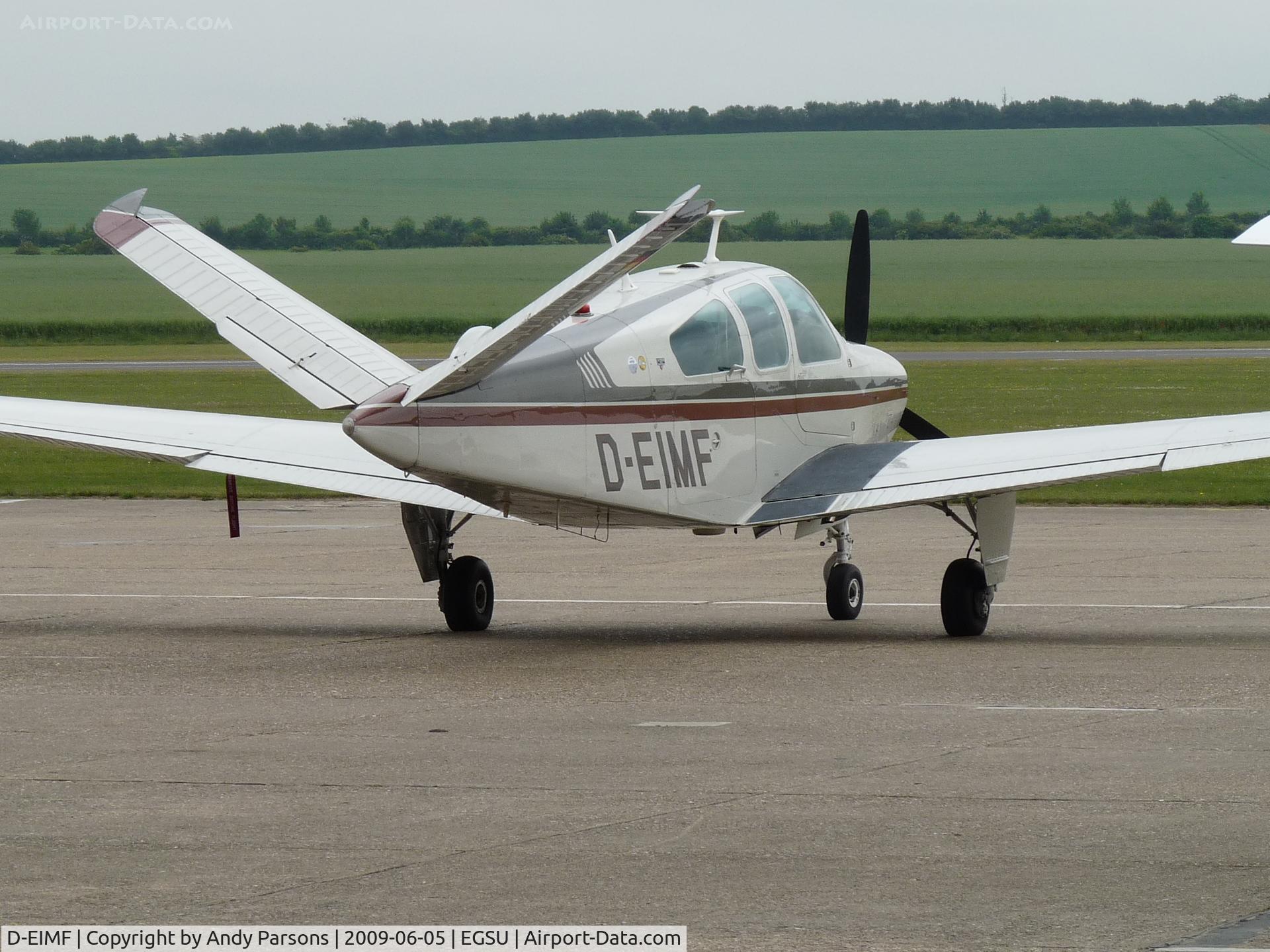 D-EIMF, Beech V35B Bonanza C/N D-9245, One of several for the European Bonanza Soc UK tour