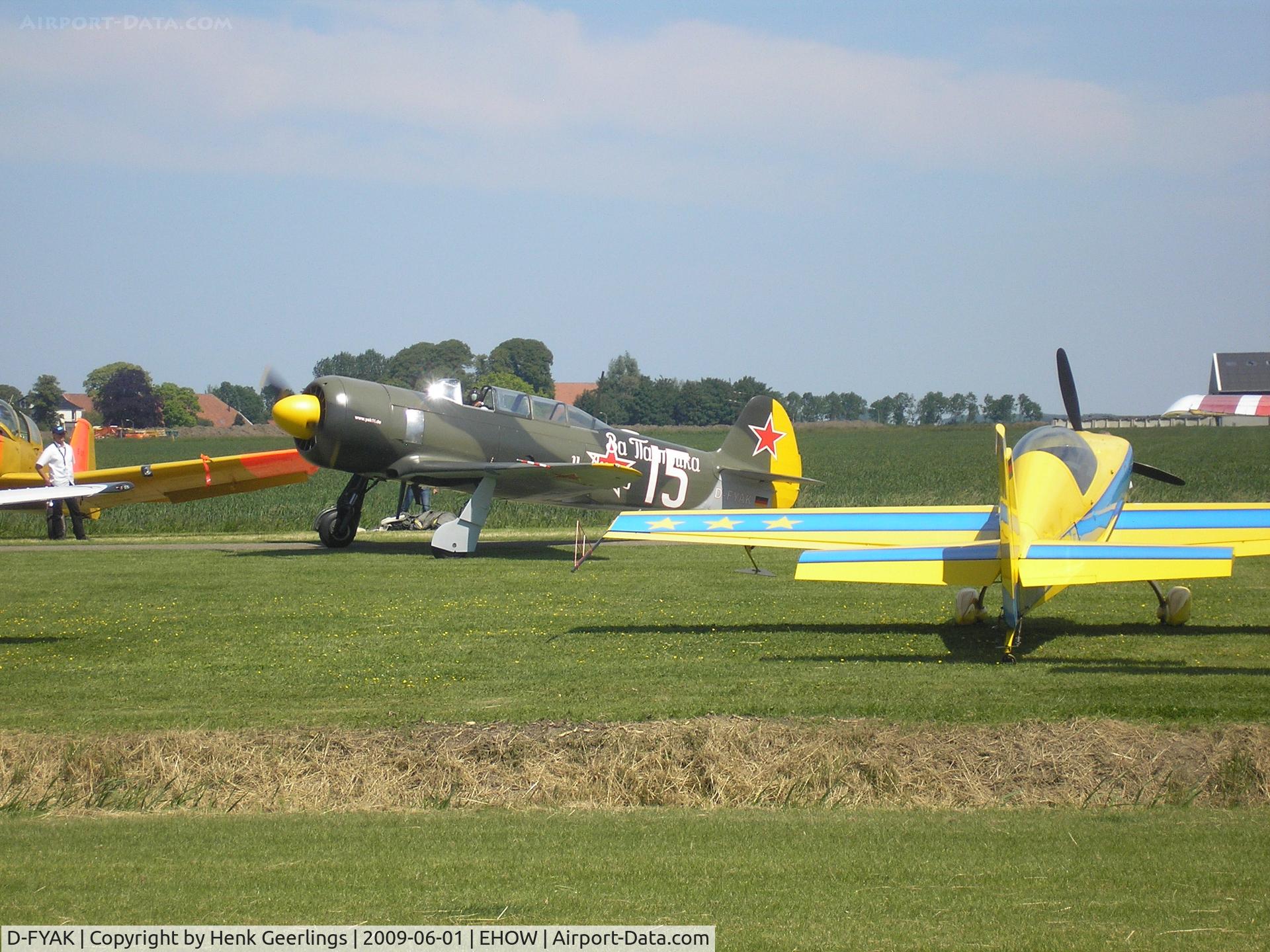 D-FYAK, 1953 Yakovlev Yak-11 C/N 170103, Oostwold  Airport  Airshow june 2009
