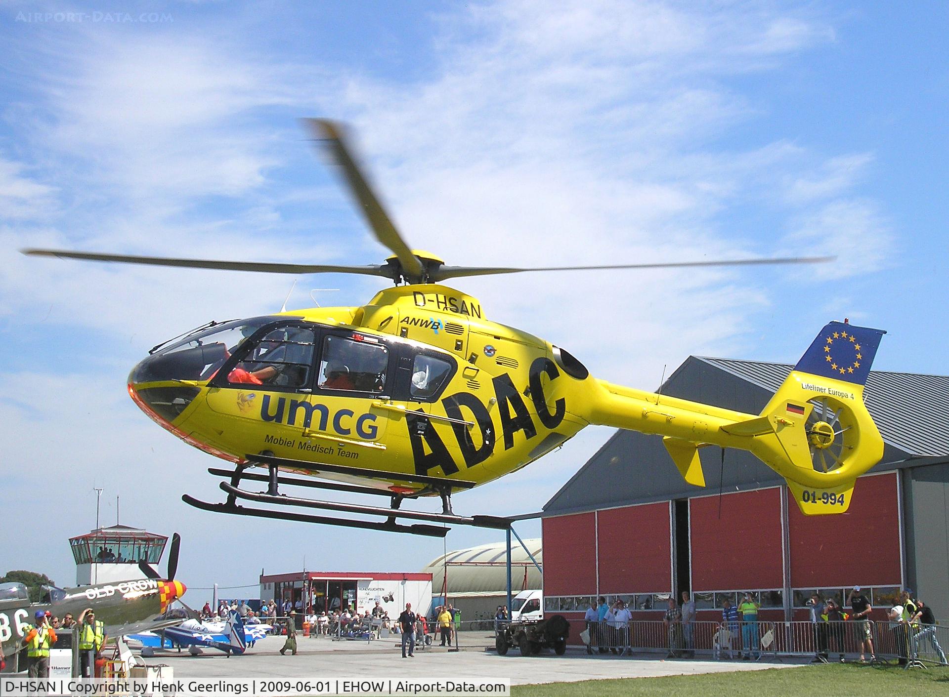 D-HSAN, Eurocopter EC-135P-2 C/N 0276, Refueling at Oostwold Airport during Airshow