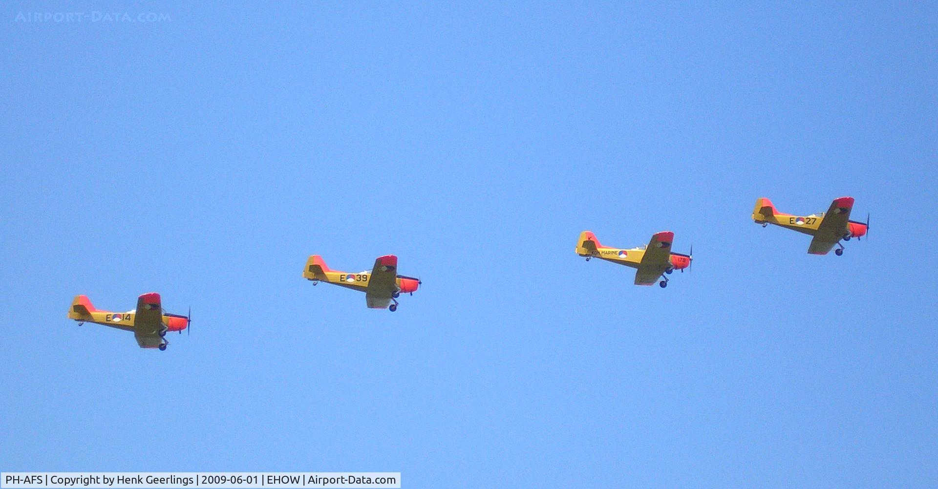 PH-AFS, 1950 Fokker S.11-1 Instructor C/N 6205, Oostwold  Airport  Airshow june 2009, Fokker Four Demo Team