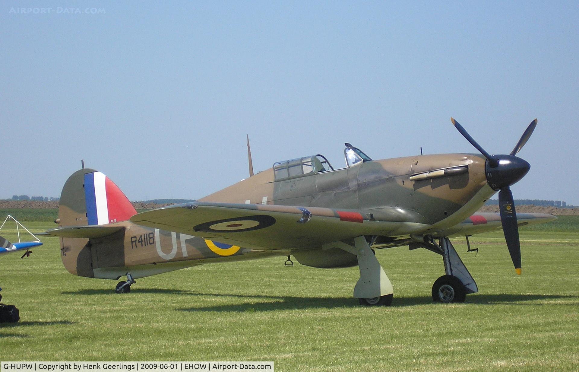 G-HUPW, 1940 Hawker Hurricane I C/N G592301, Oostwold  Airport  Airshow june 2009