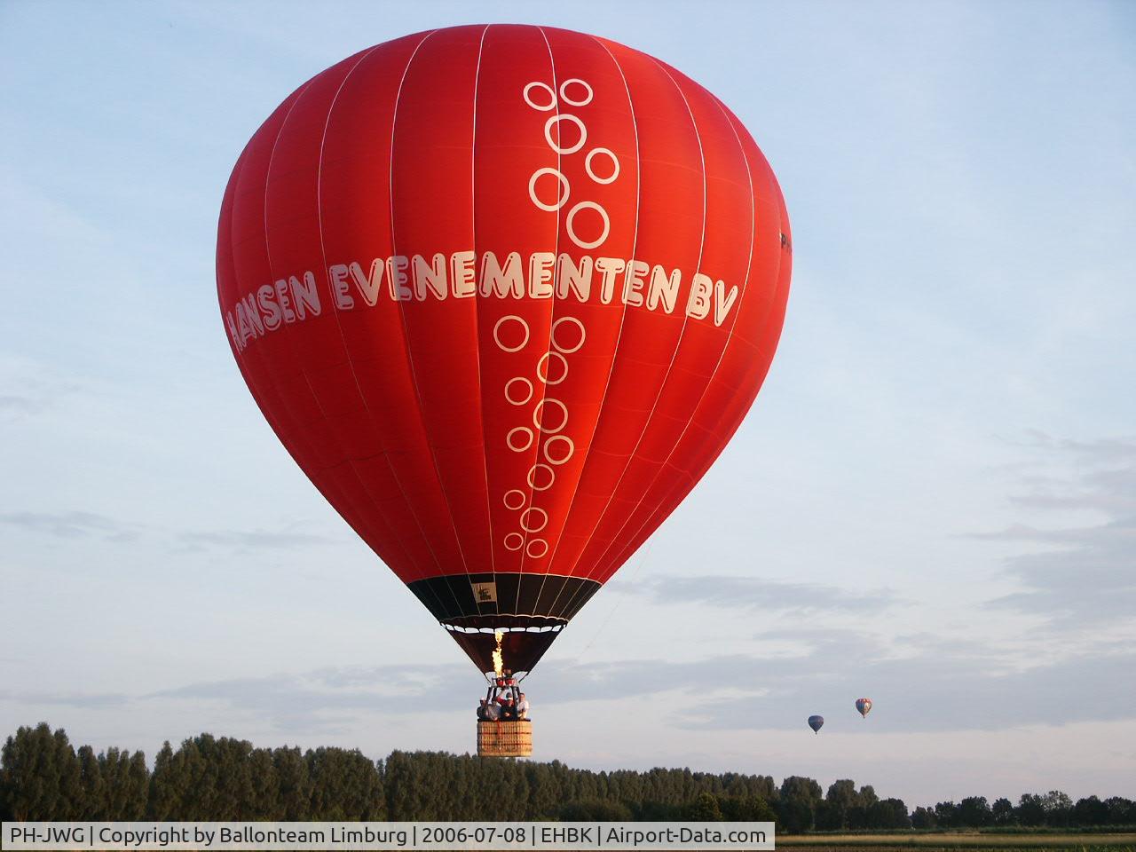 PH-JWG, Schroeder Fire Balloons G C/N 1149, PH-JWG Hansen Dranken / Hansen Evenementen