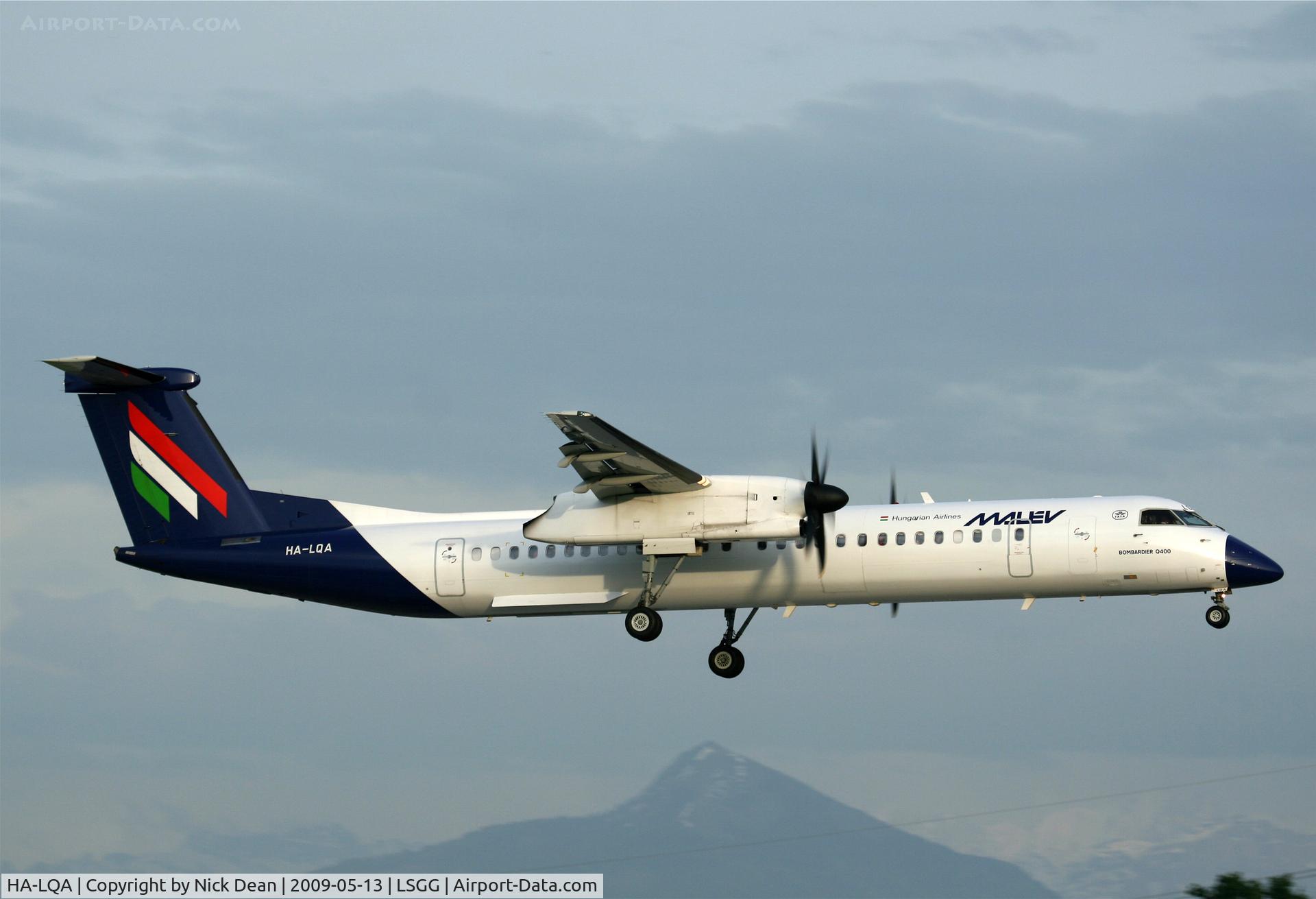 HA-LQA, 2001 De Havilland Canada DHC-8-402Q Dash 8 C/N 4062, LSGG