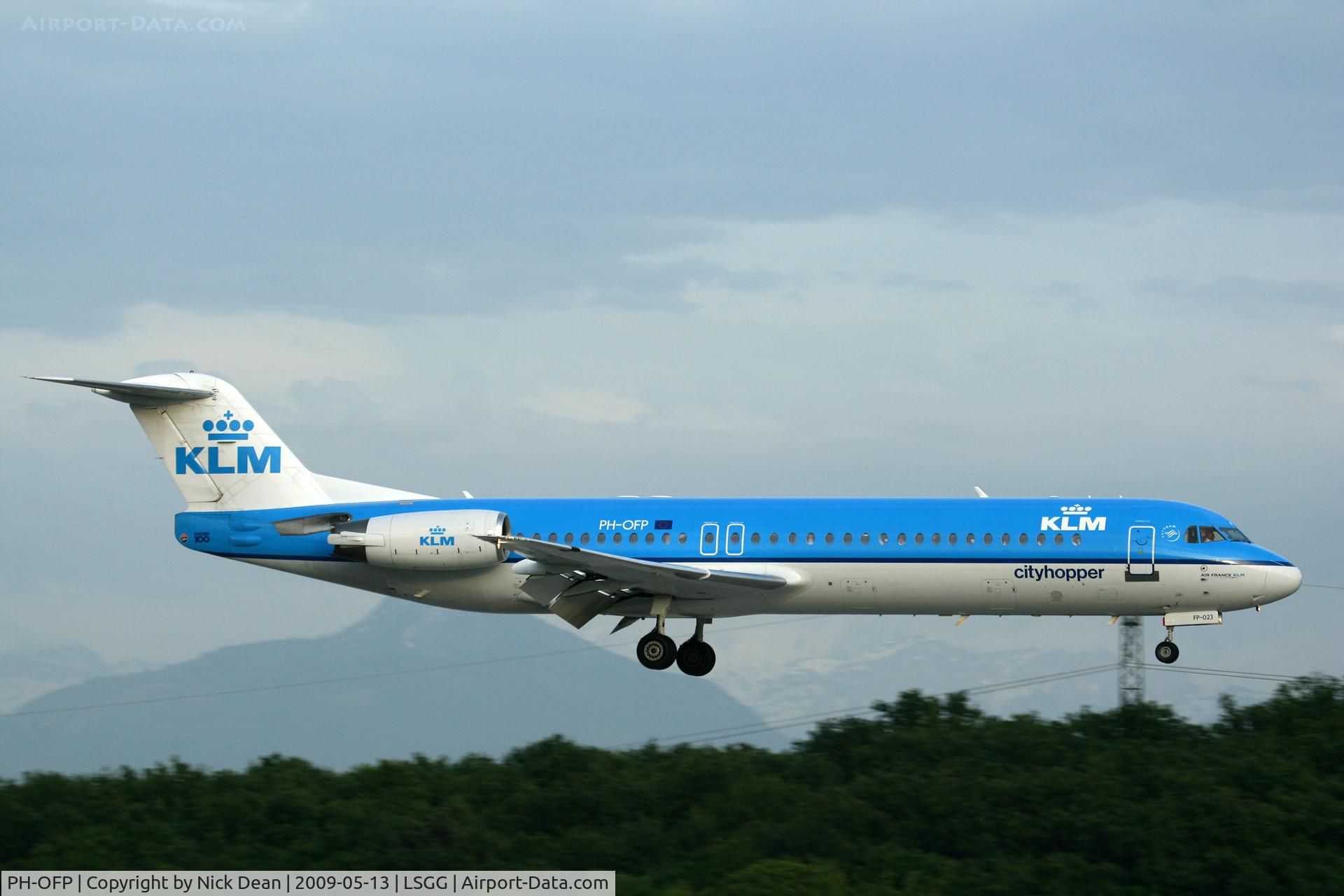 PH-OFP, 1995 Fokker 100 (F-28-0100) C/N 11472, LSGG