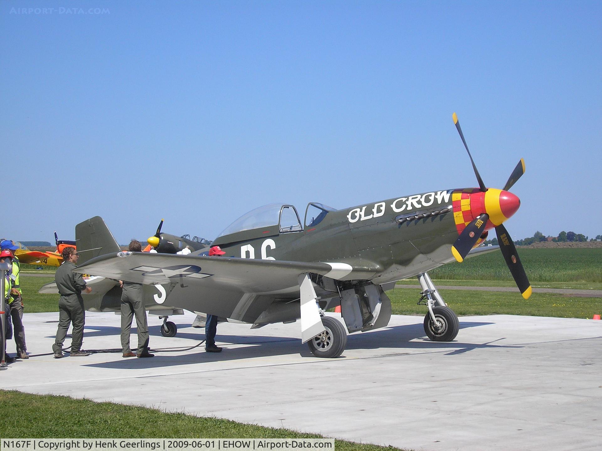 N167F, 1944 North American P-51D Mustang C/N 122-40417, Oostwold  Airport  Airshow june 2009 , Refueling