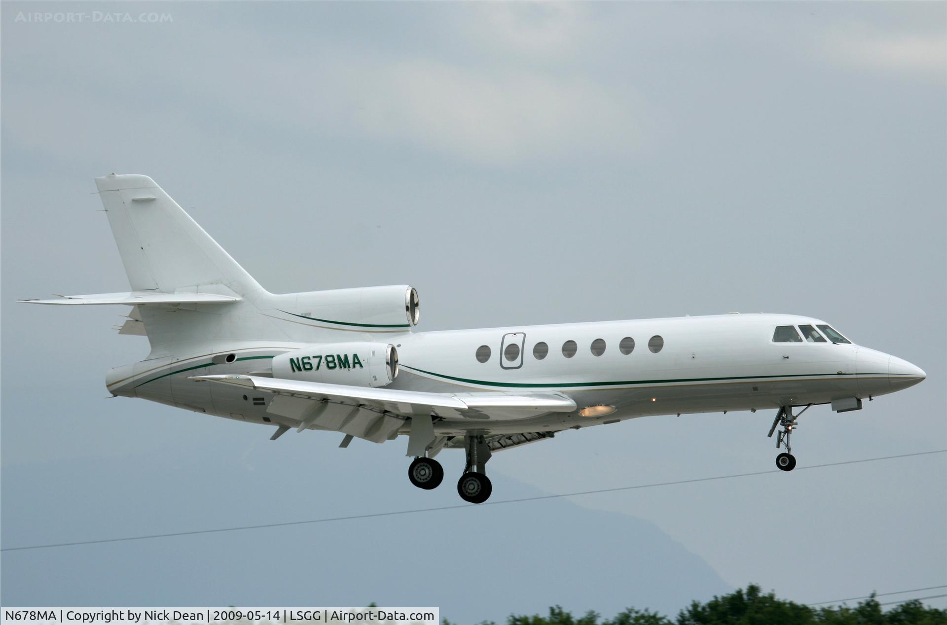 N678MA, 1982 Dassault-Breguet Falcon 50 C/N 116, LSGG