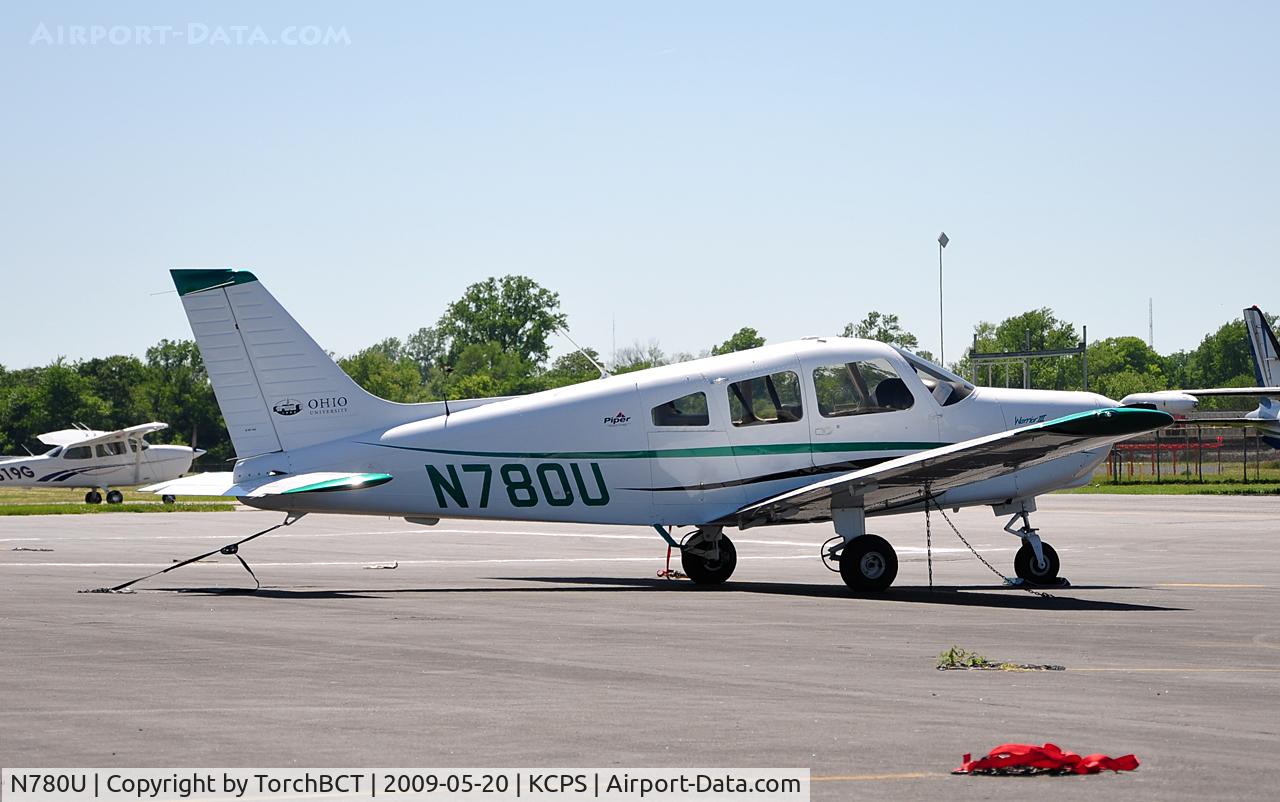 N780U, 2005 Piper PA-28-161 C/N 2842232, Ohio University Piper Warrior on the West Ramp at KCPS during NIFA Safecon 09.