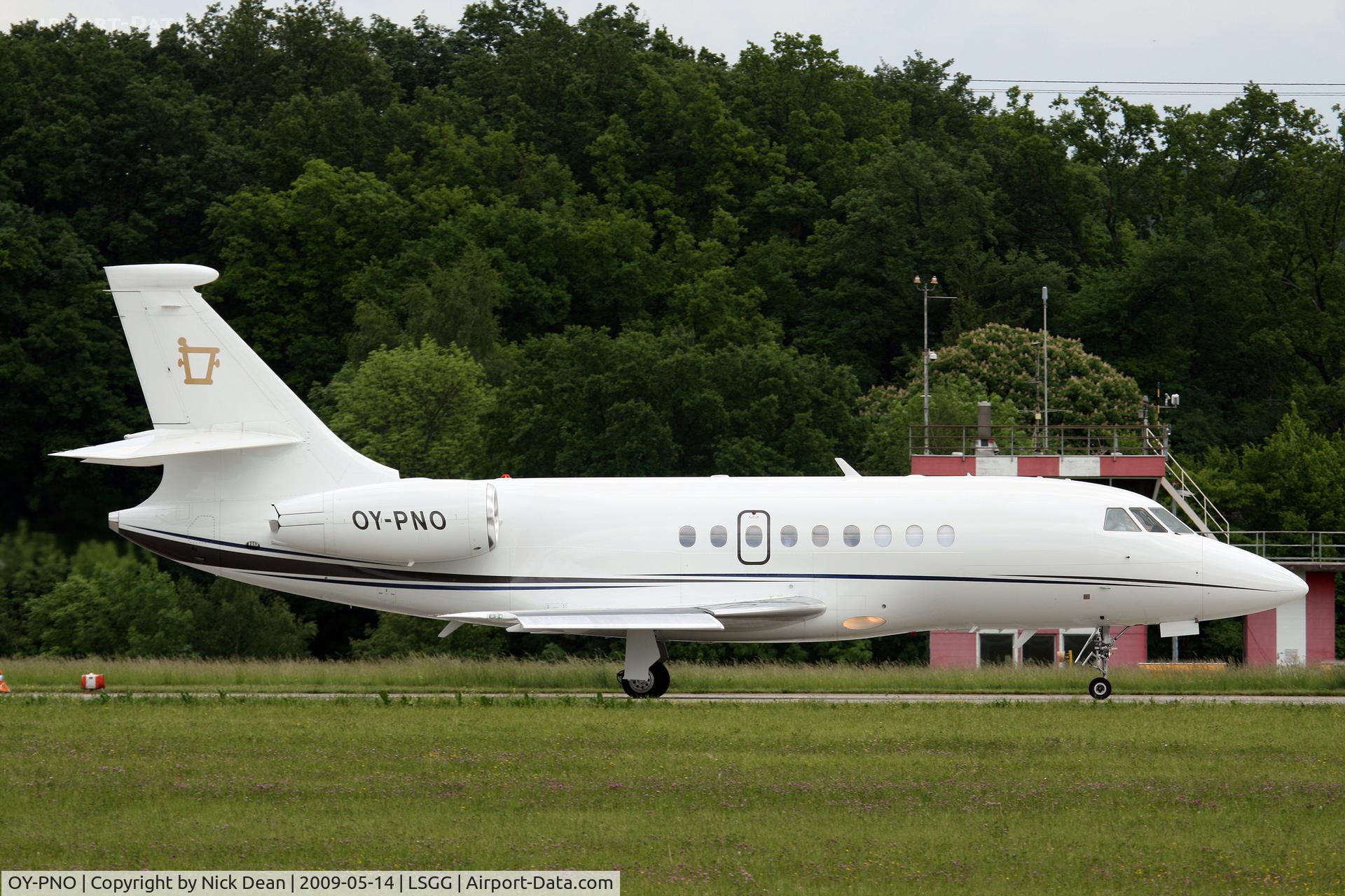 OY-PNO, 2007 Dassault Falcon 2000EX C/N 103, LSGG