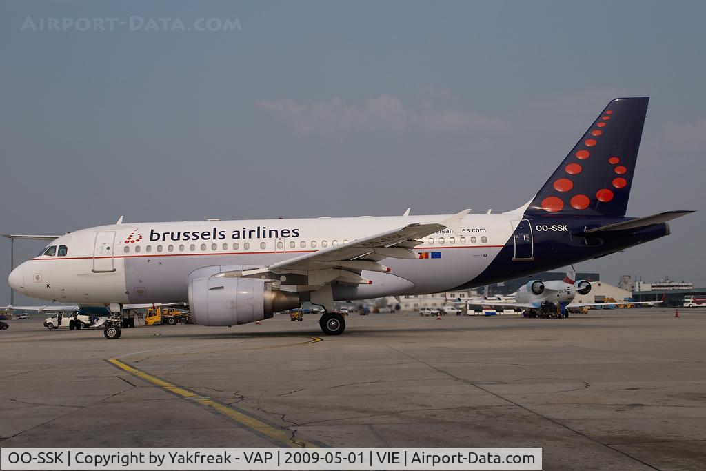 OO-SSK, 2000 Airbus A319-112 C/N 1336, Brussels Airlines Airbus 319