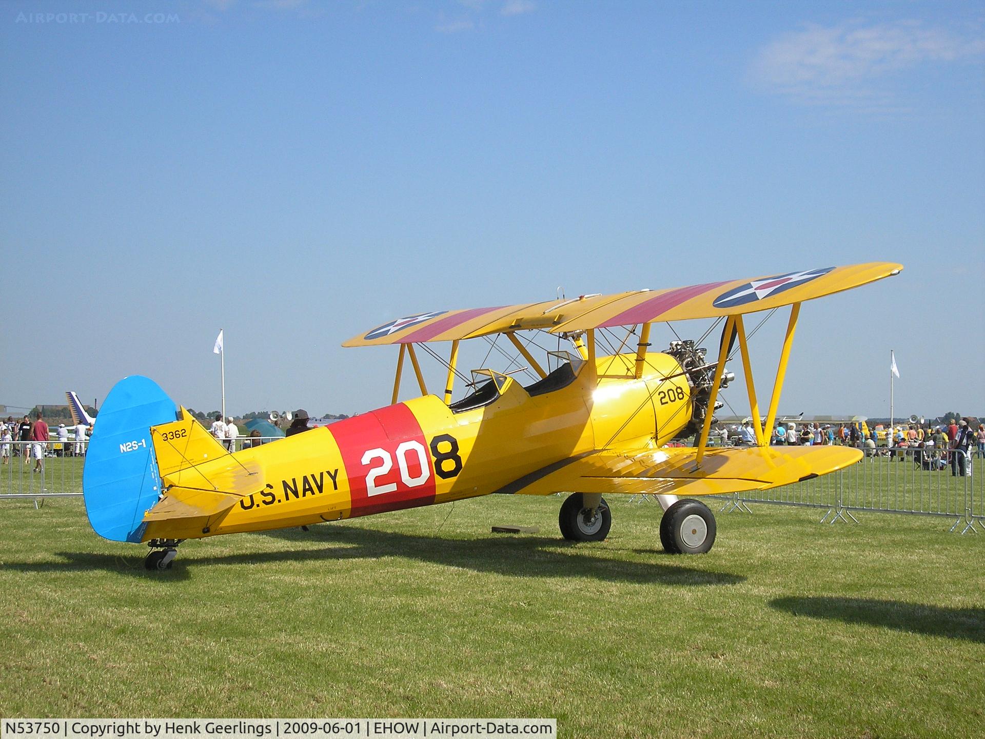 N53750, 1941 Boeing E75N1 C/N 75-2152, Oostwold  Airport  Airshow june 2009