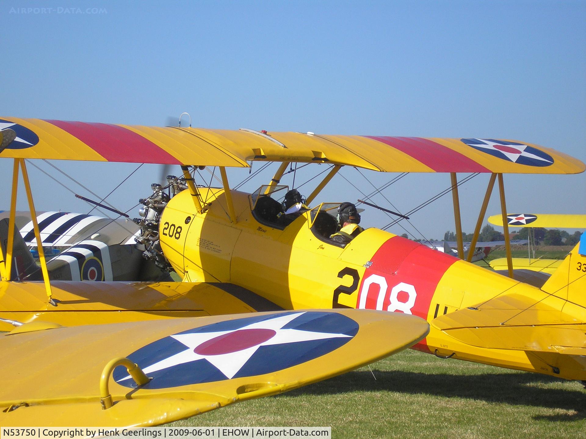 N53750, 1941 Boeing E75N1 C/N 75-2152, Oostwold  Airport  Airshow june 2009