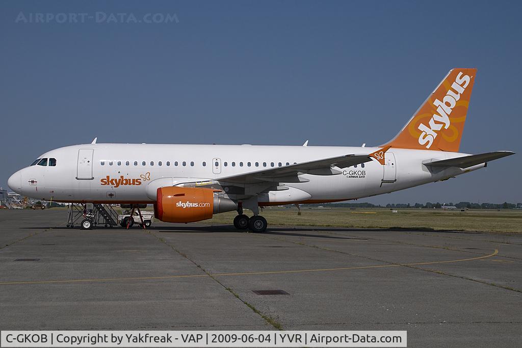 C-GKOB, 2002 Airbus A319-112 C/N 1853, Skybus Airbus 319