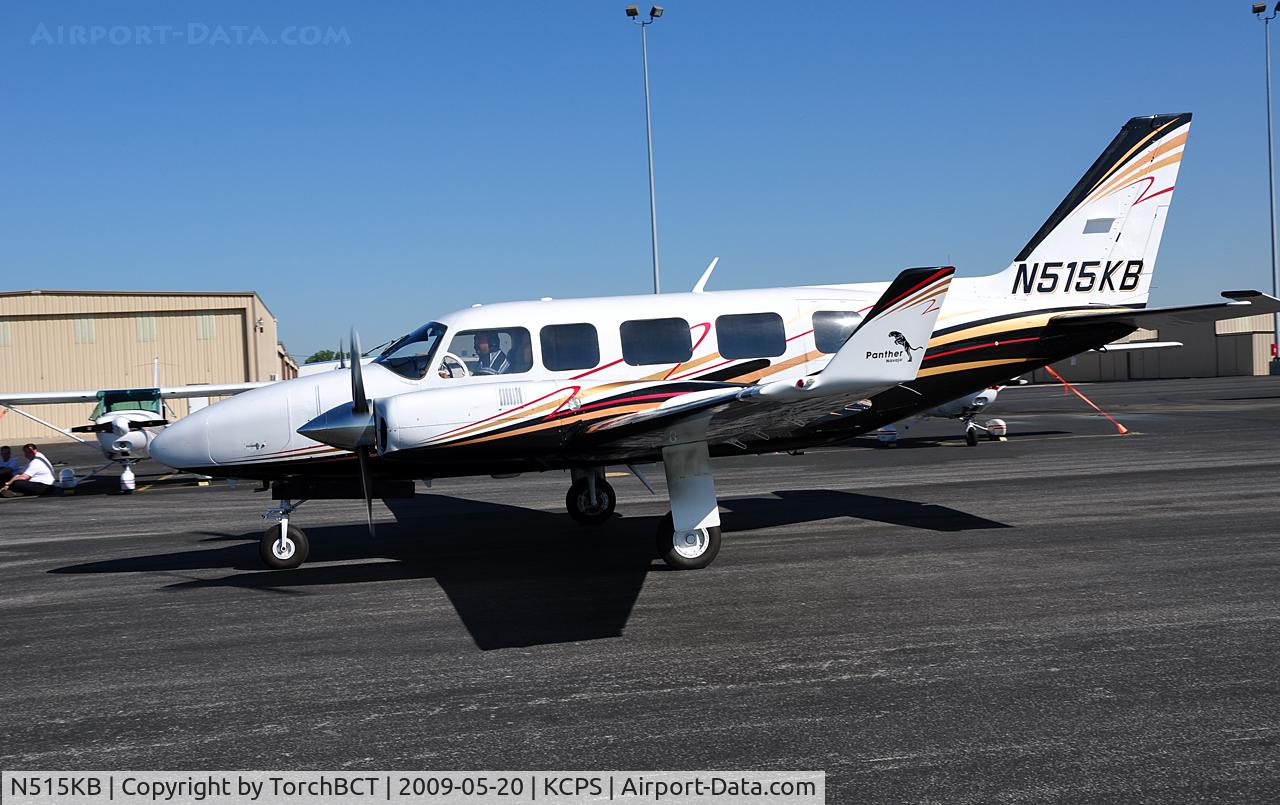 N515KB, Piper PA-31-350 Navajo Chieftain Chieftain C/N 31-7852025, Navajo Panther taxiing to RWY 12R at KCPS.