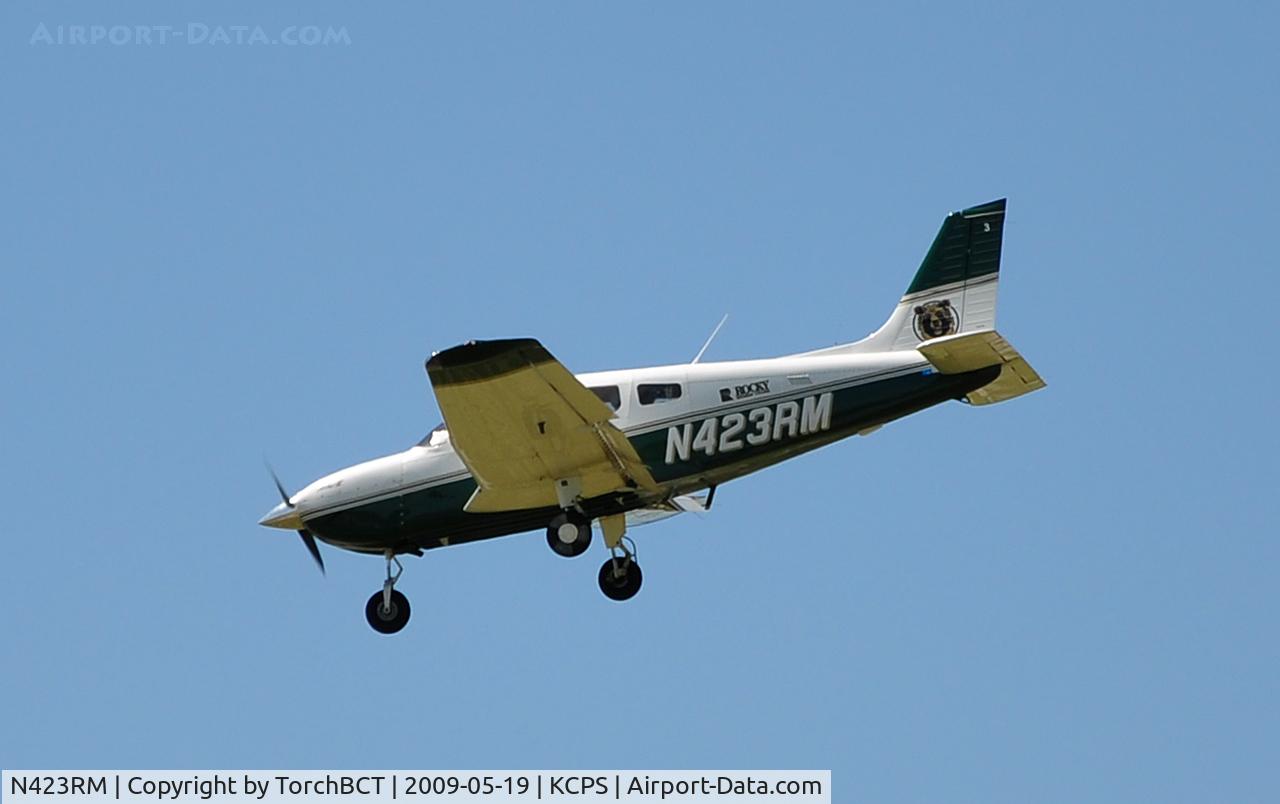 N423RM, Piper PA-28-181 C/N 2843527, Rocky Mountain College Archer getting in landing practice at NIFA Safecon 09.