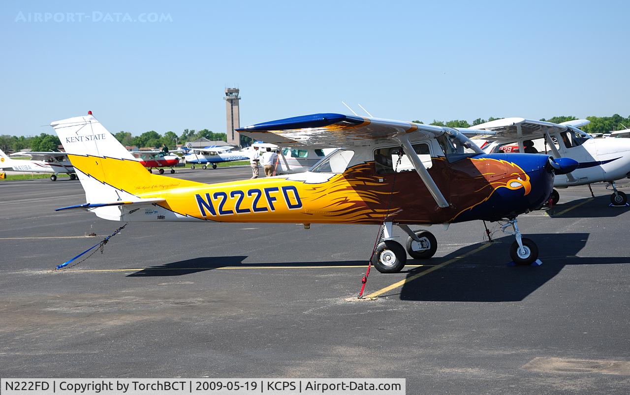 N222FD, 1968 Cessna 150H C/N 15068498, Kent State C-150 on the West Ramp during NIFA Safecon 09.