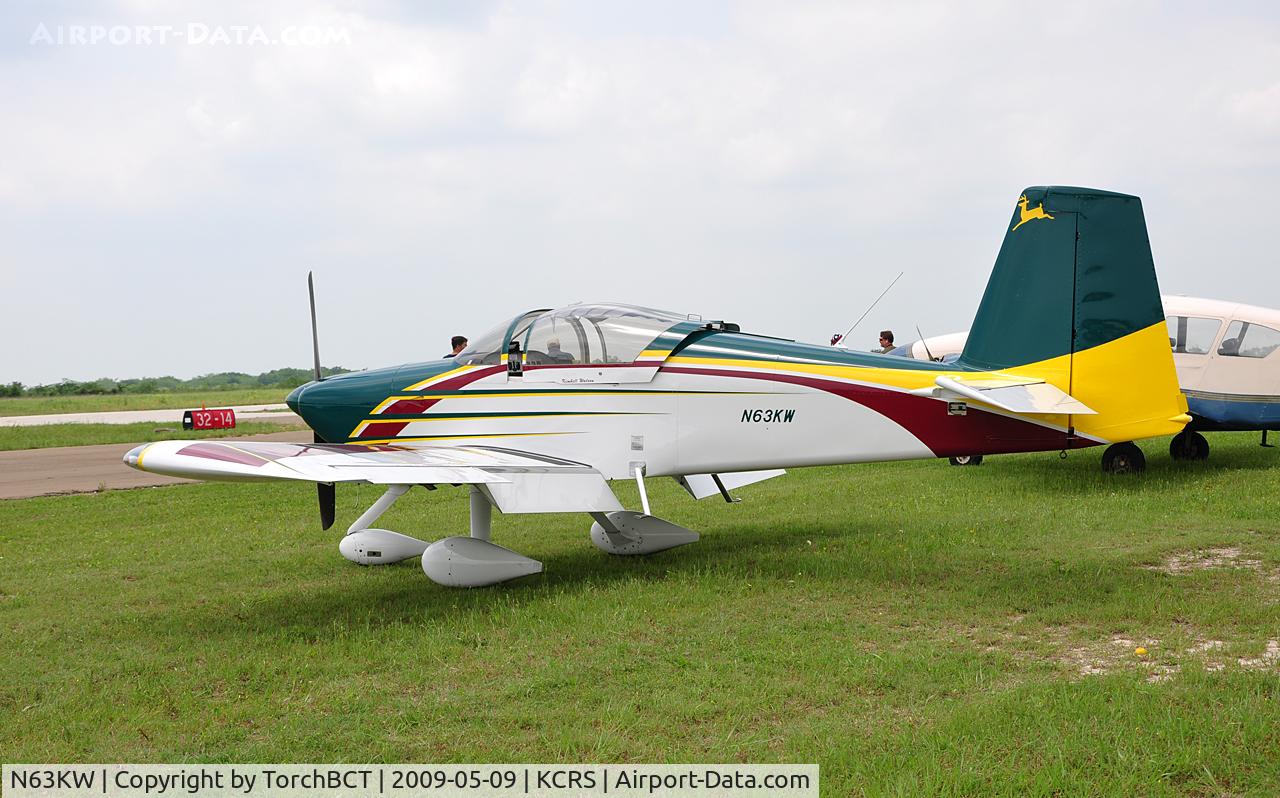 N63KW, 2003 Vans RV-7A C/N 70232, RV-7A in the grass during Corsicana Airsho 09.