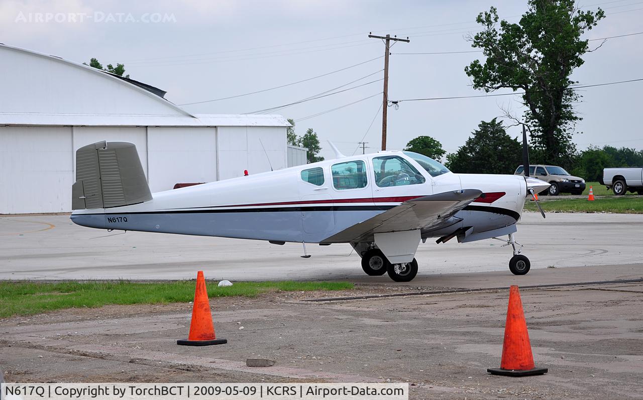 N617Q, 1958 Beech J35 Bonanza C/N D-5670, Beech Bonanza parked on the hot ramp during Corsicana Airsho 09.