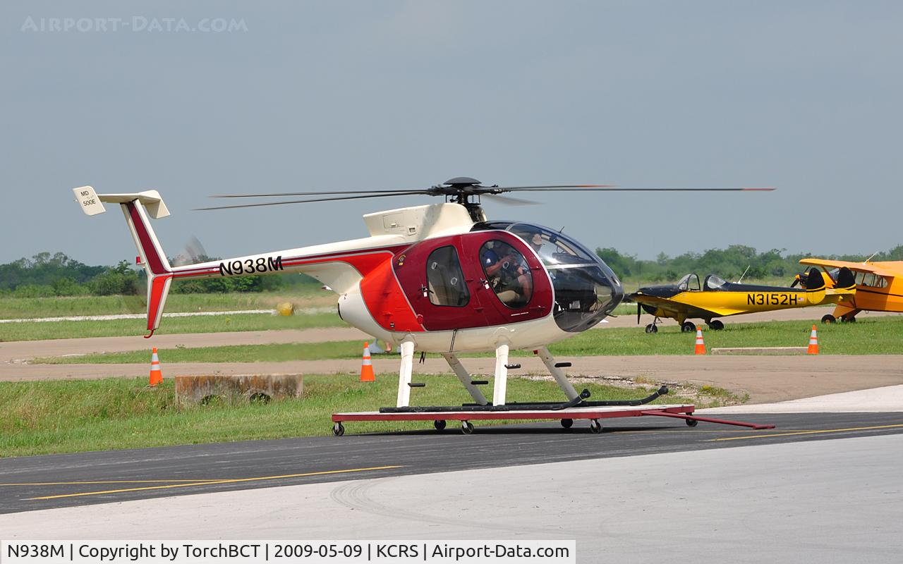 N938M, 1991 Hughes 369E C/N 0484E, Hughes Helicopter giving rides during Corsicana Airsho 09.