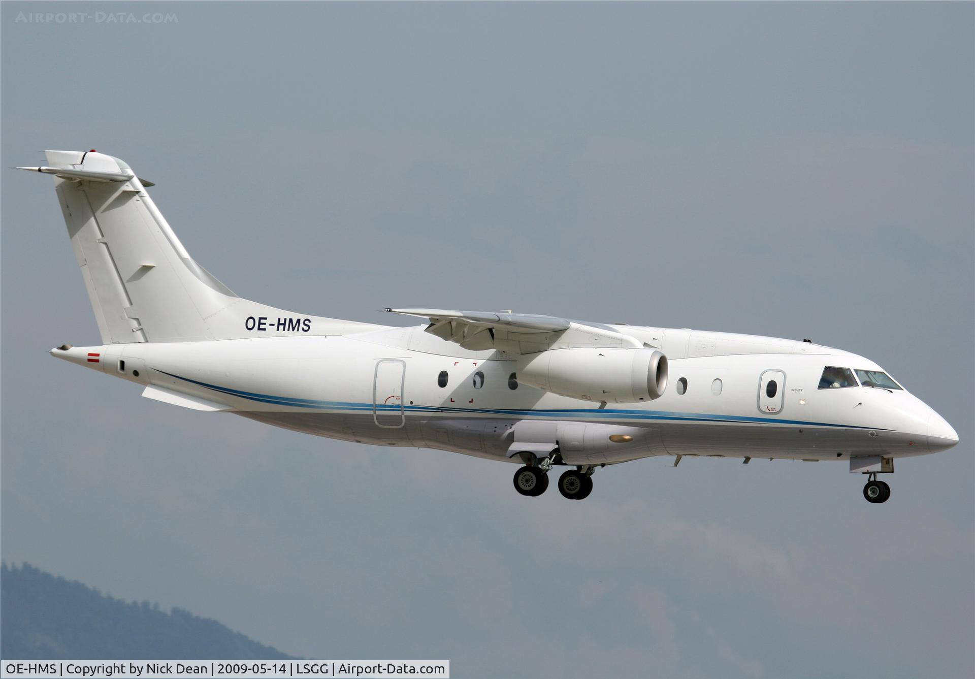 OE-HMS, 1999 Fairchild Dornier 328-300 328JET C/N 3121, LSGG